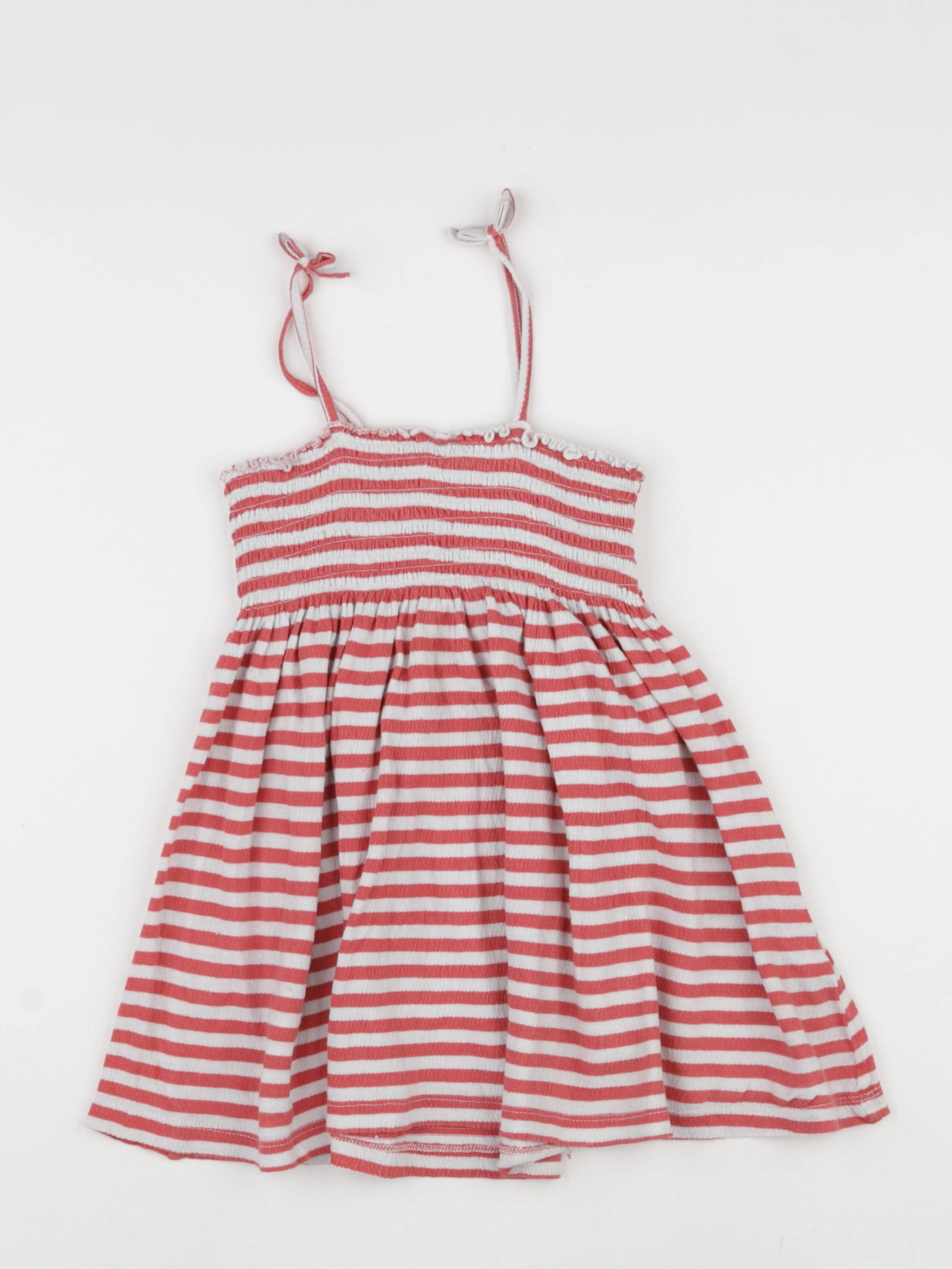 Zara - robe blanc, rouge - 4/5 ans