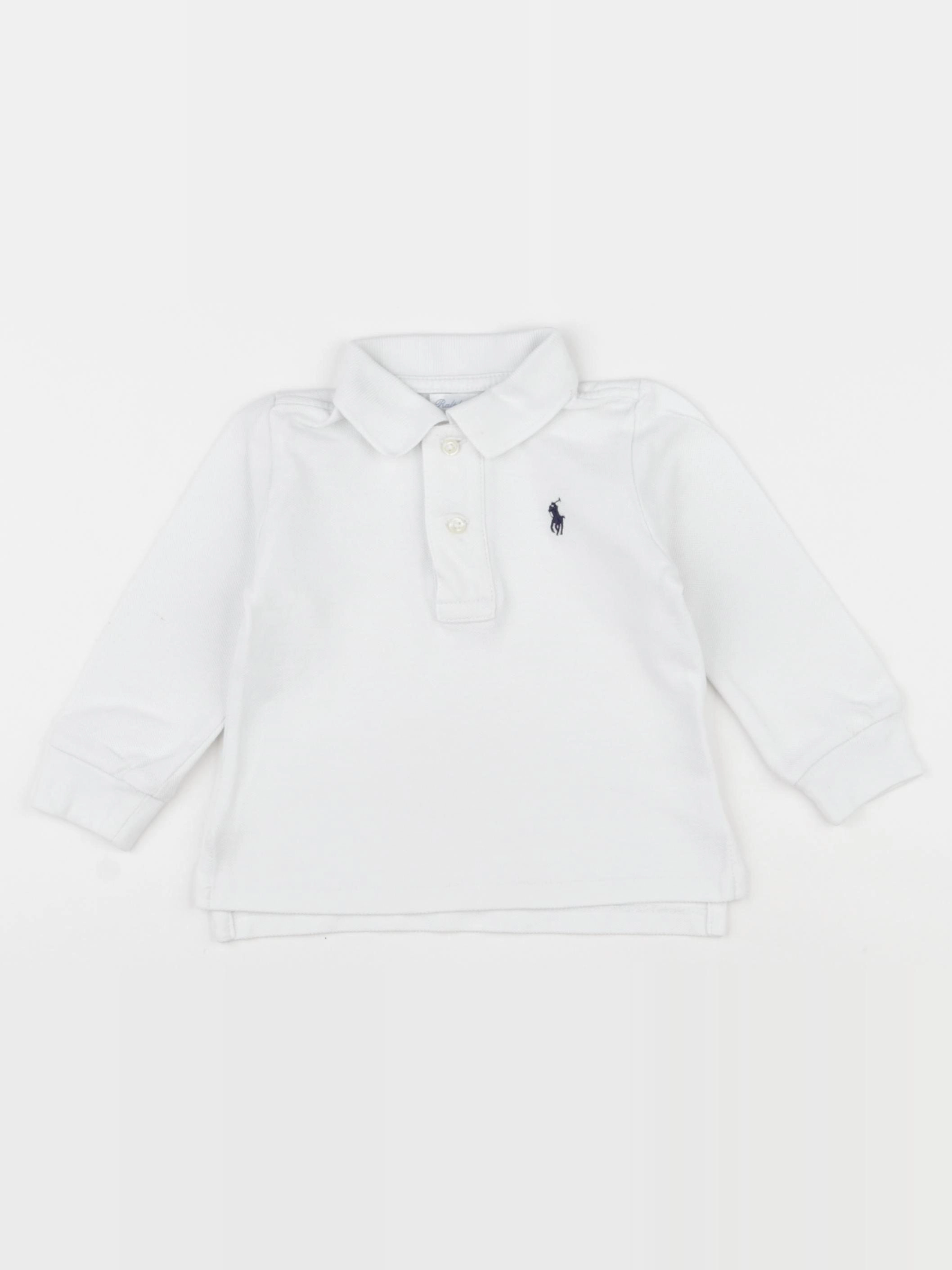 Ralph Lauren - polo blanc - 12 mois