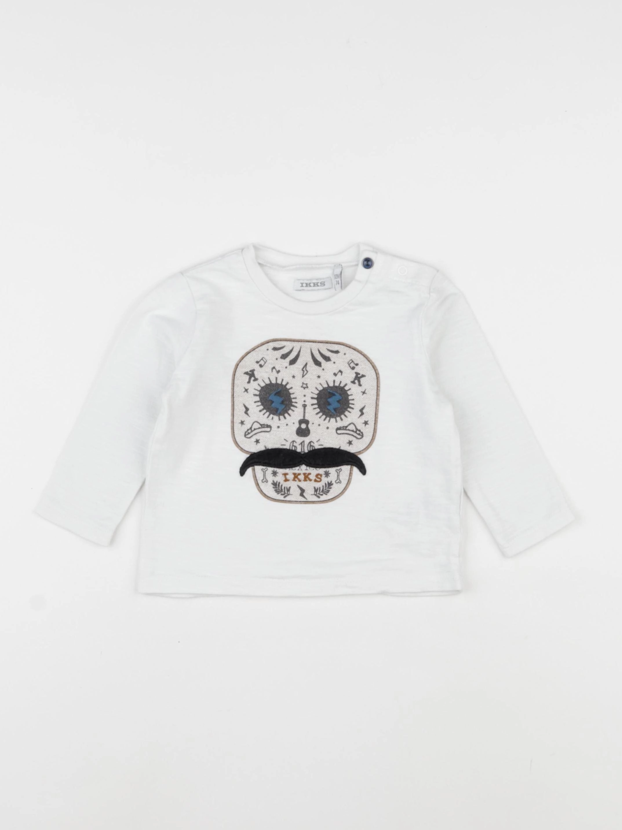IKKS - tee-shirt blanc - 12 mois