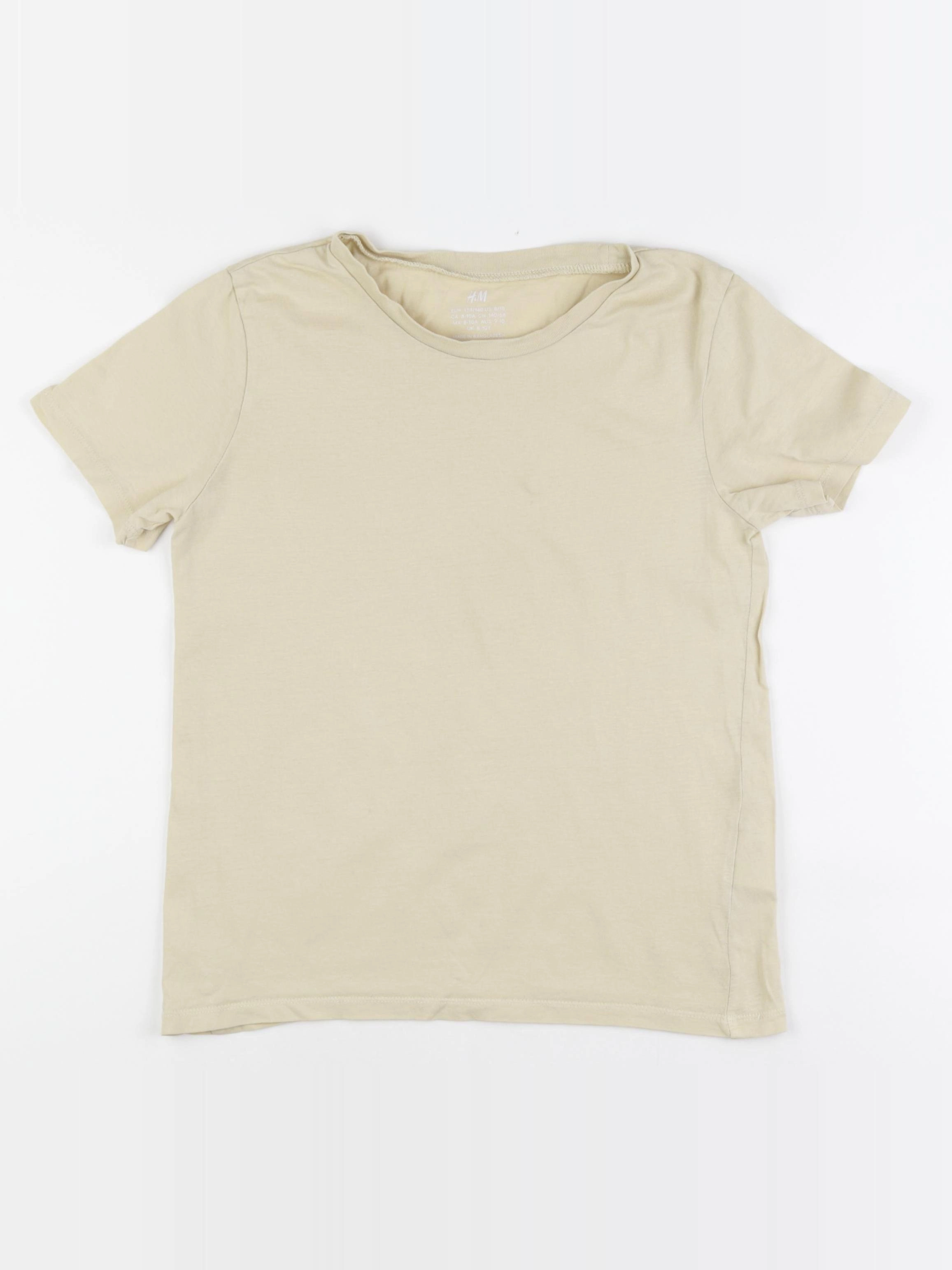 H&M - tee-shirt jaune - 8/10 ans