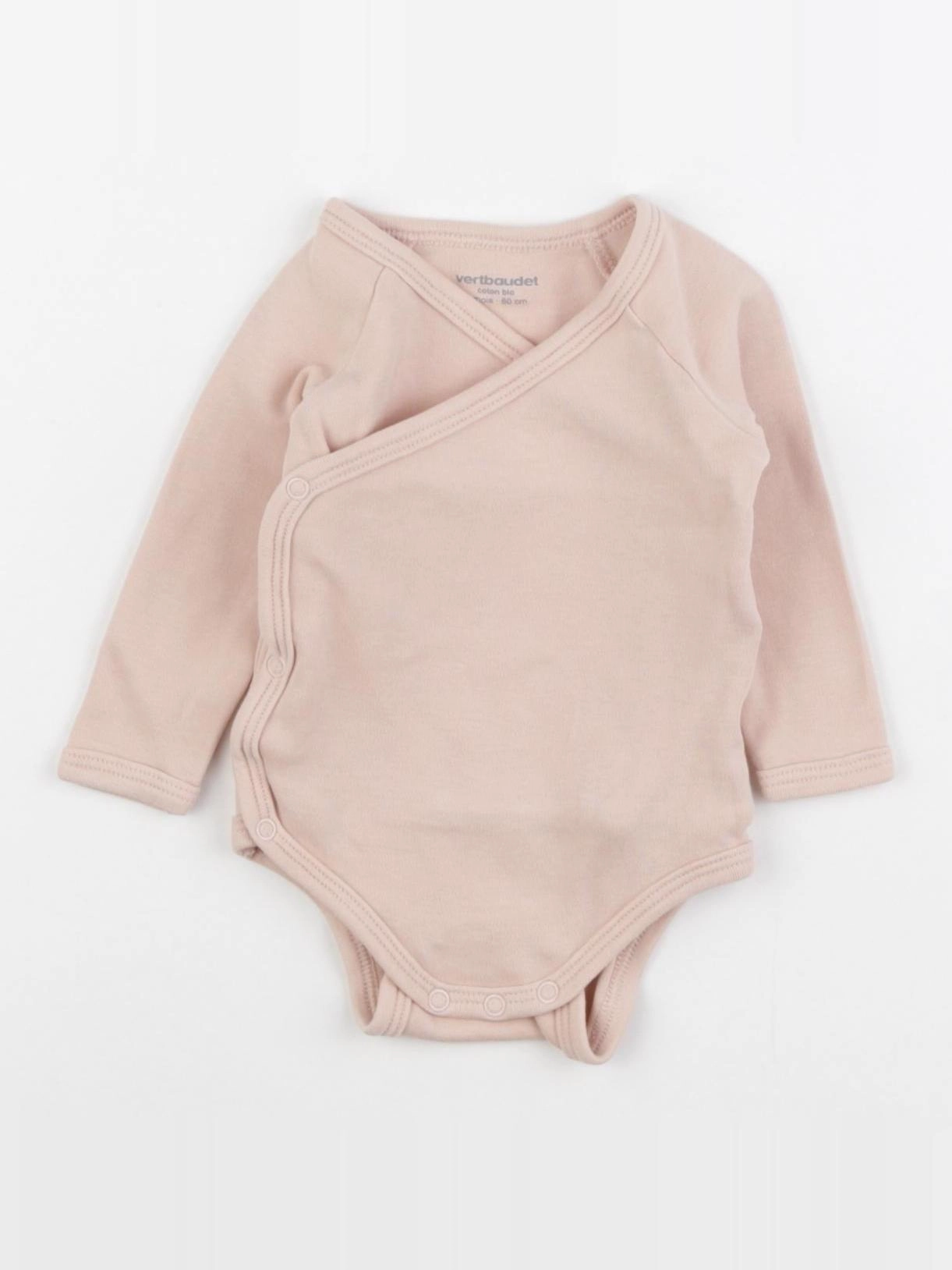 Vertbaudet - body rose - 3 mois