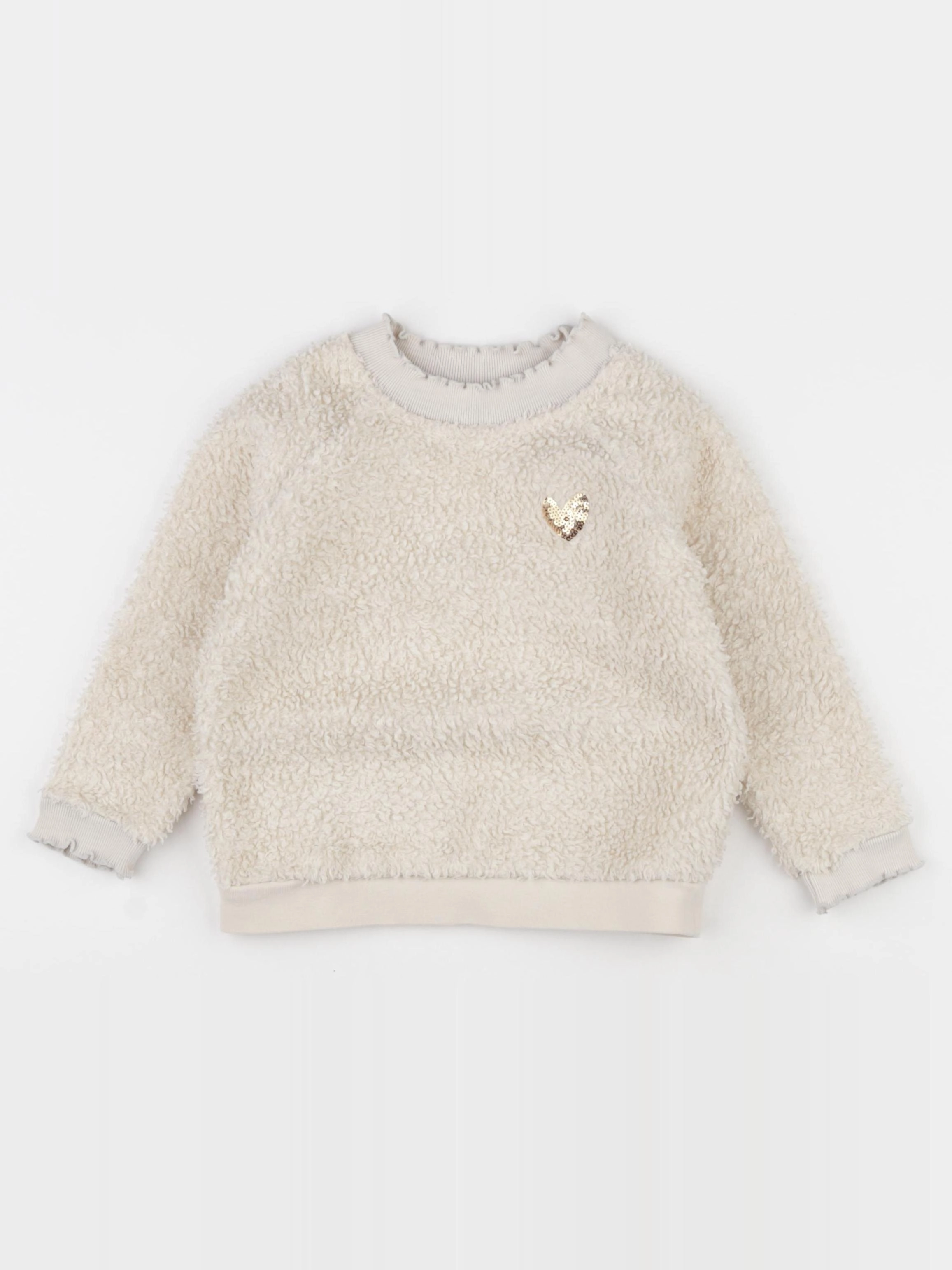 Vertbaudet - sweat beige - 3 ans