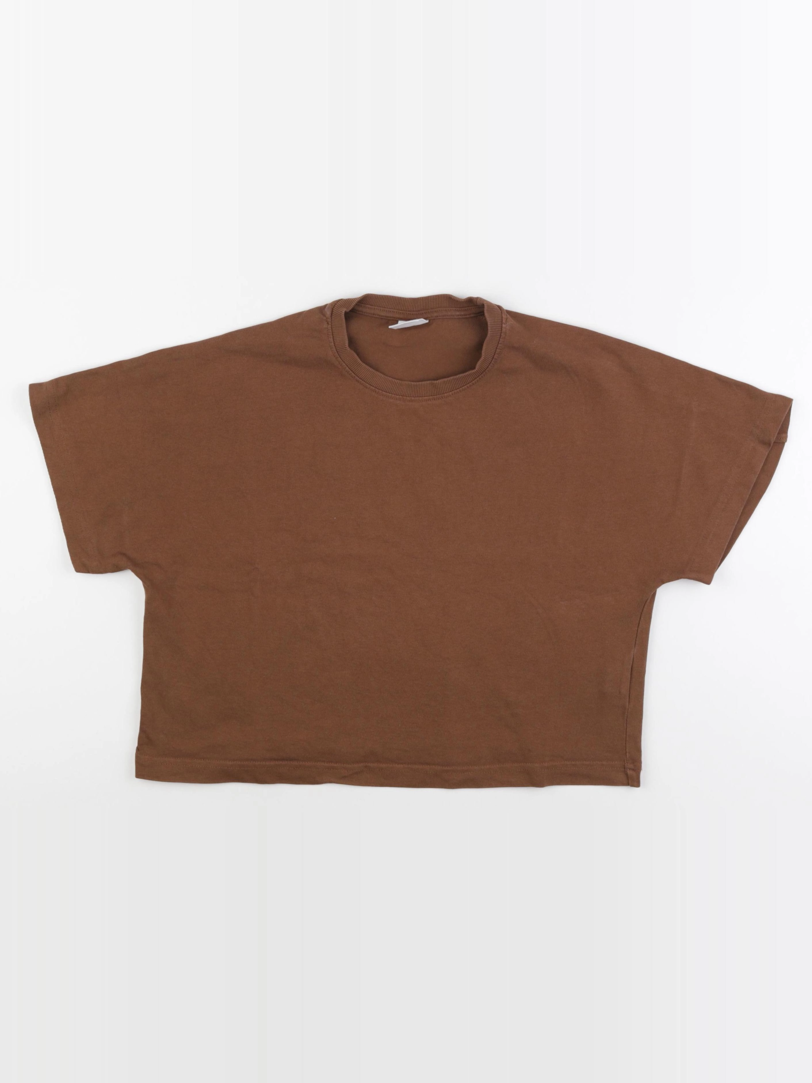 Zara - tee-shirt marron - 13/14 ans