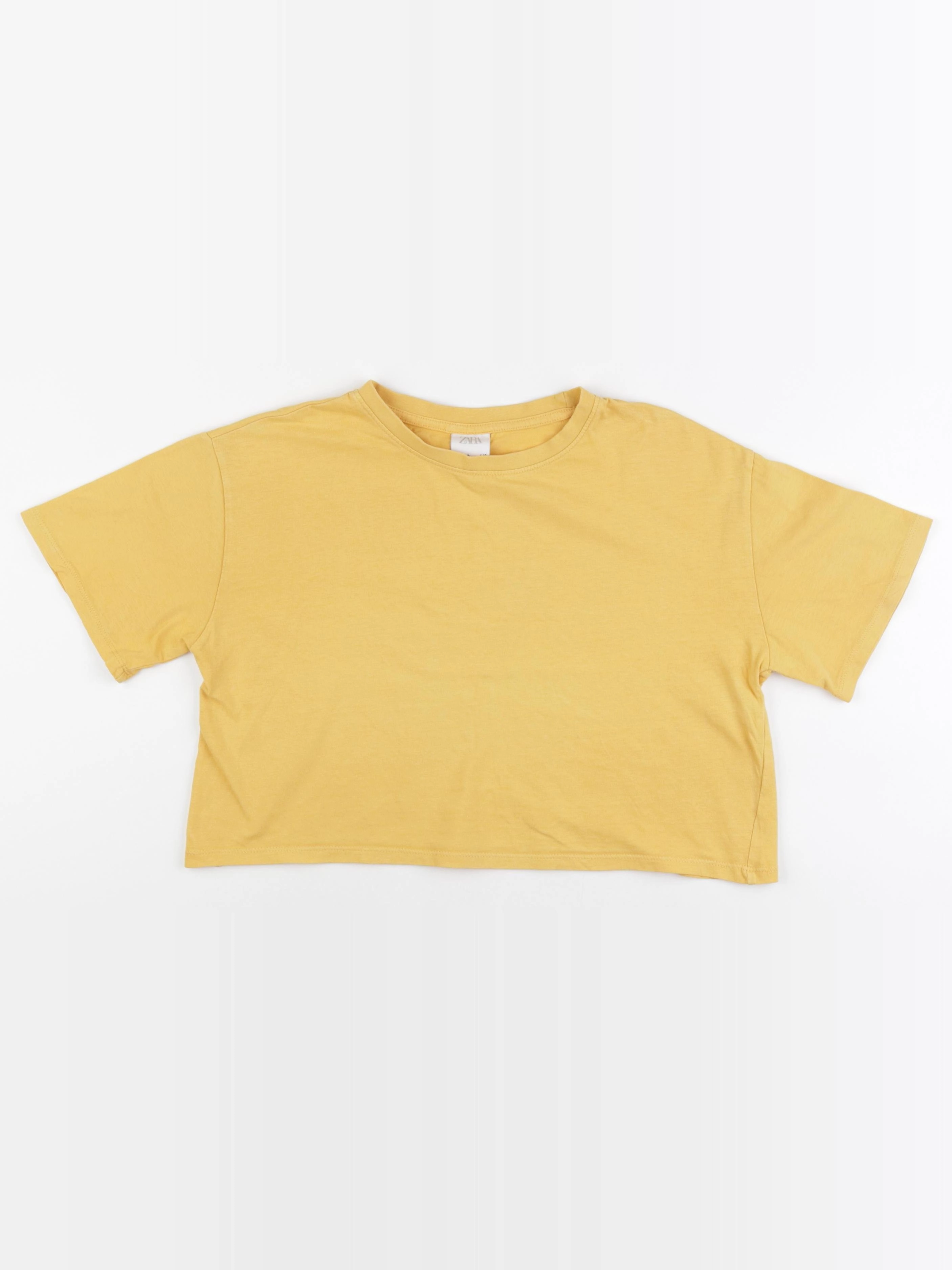 Zara - tee-shirt jaune - 10 ans