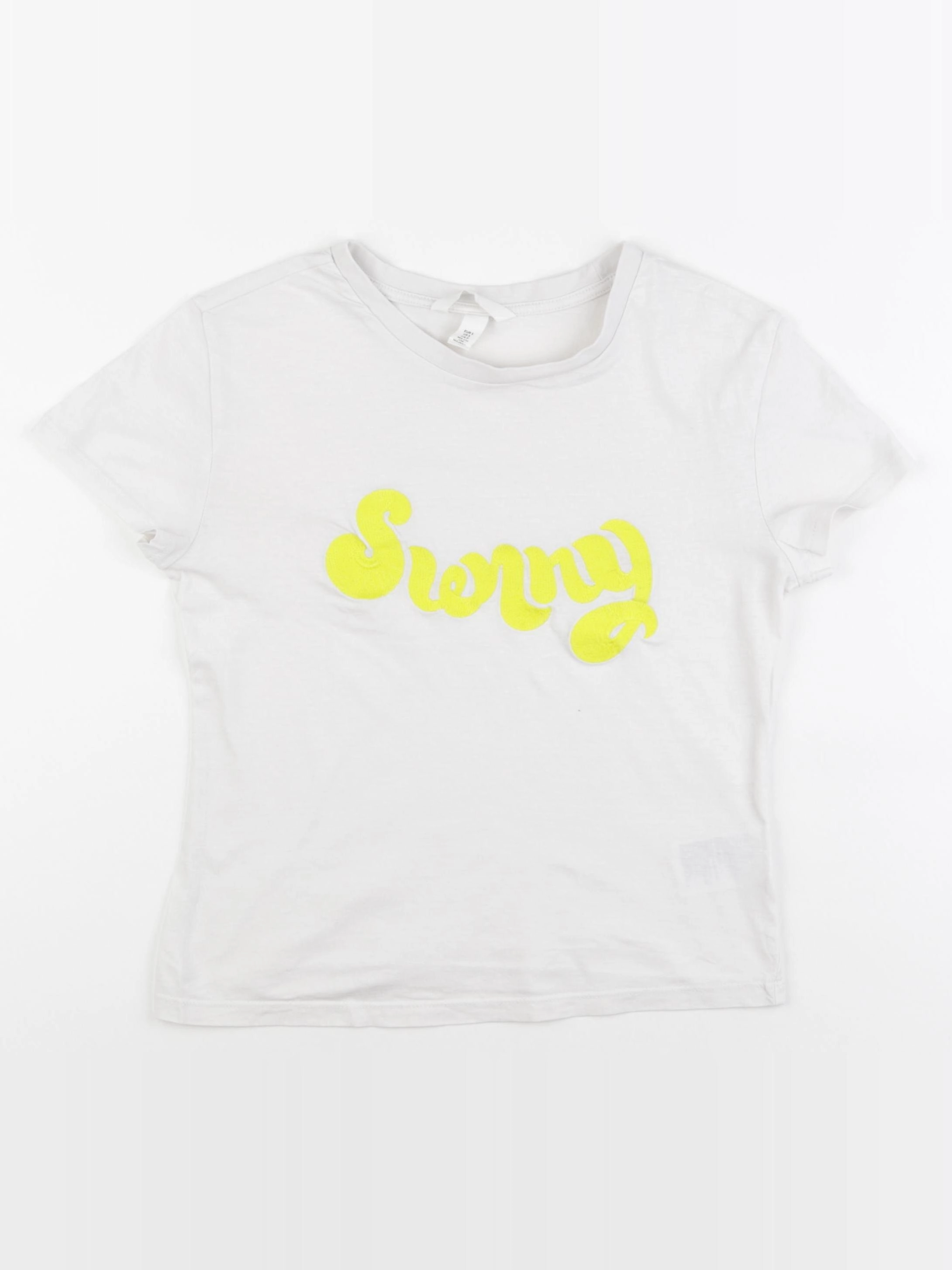 H&M - tee-shirt jaune - 12/14 ans