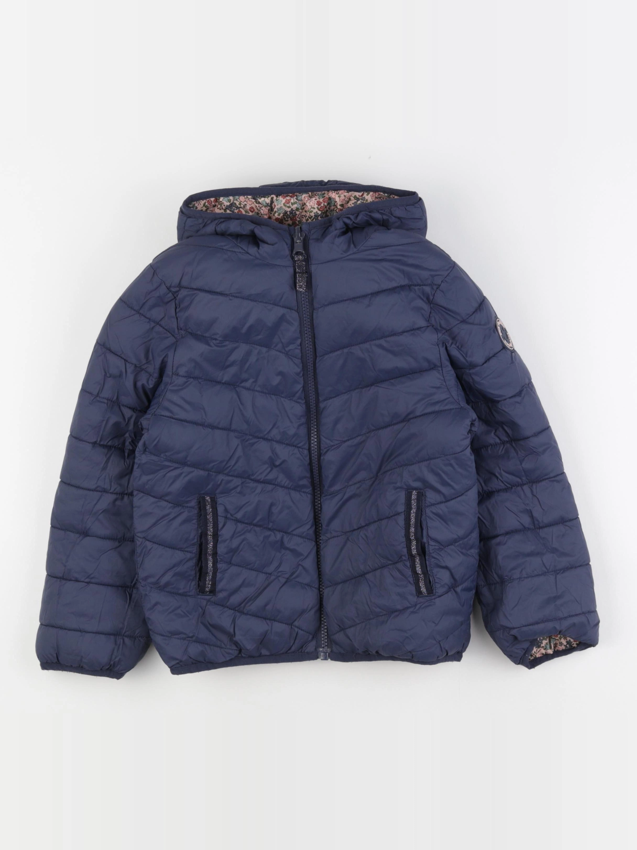 Vertbaudet - doudoune réversible multicolore - 8 ans