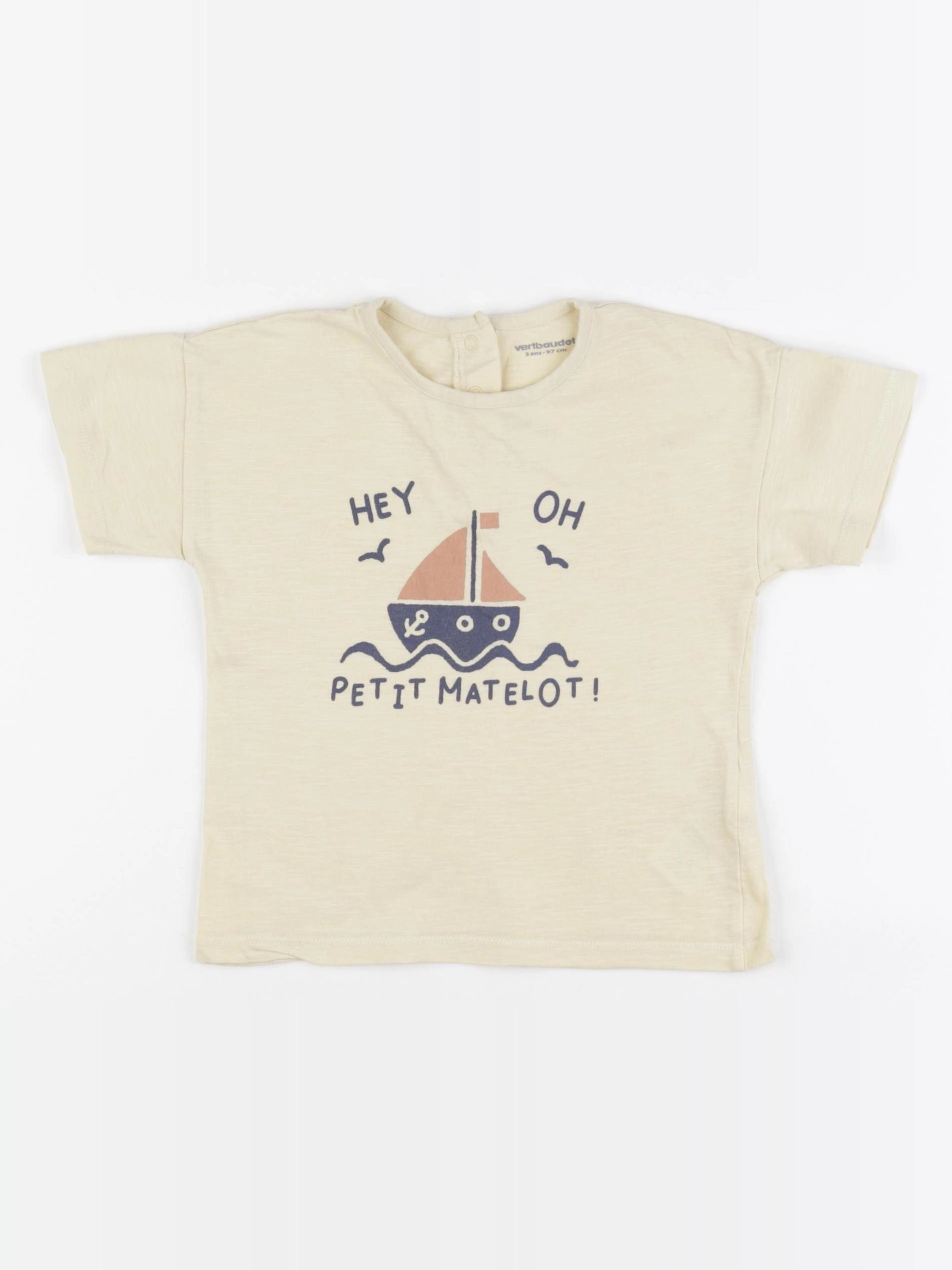 Vertbaudet - tee-shirt multicolore - 3 ans