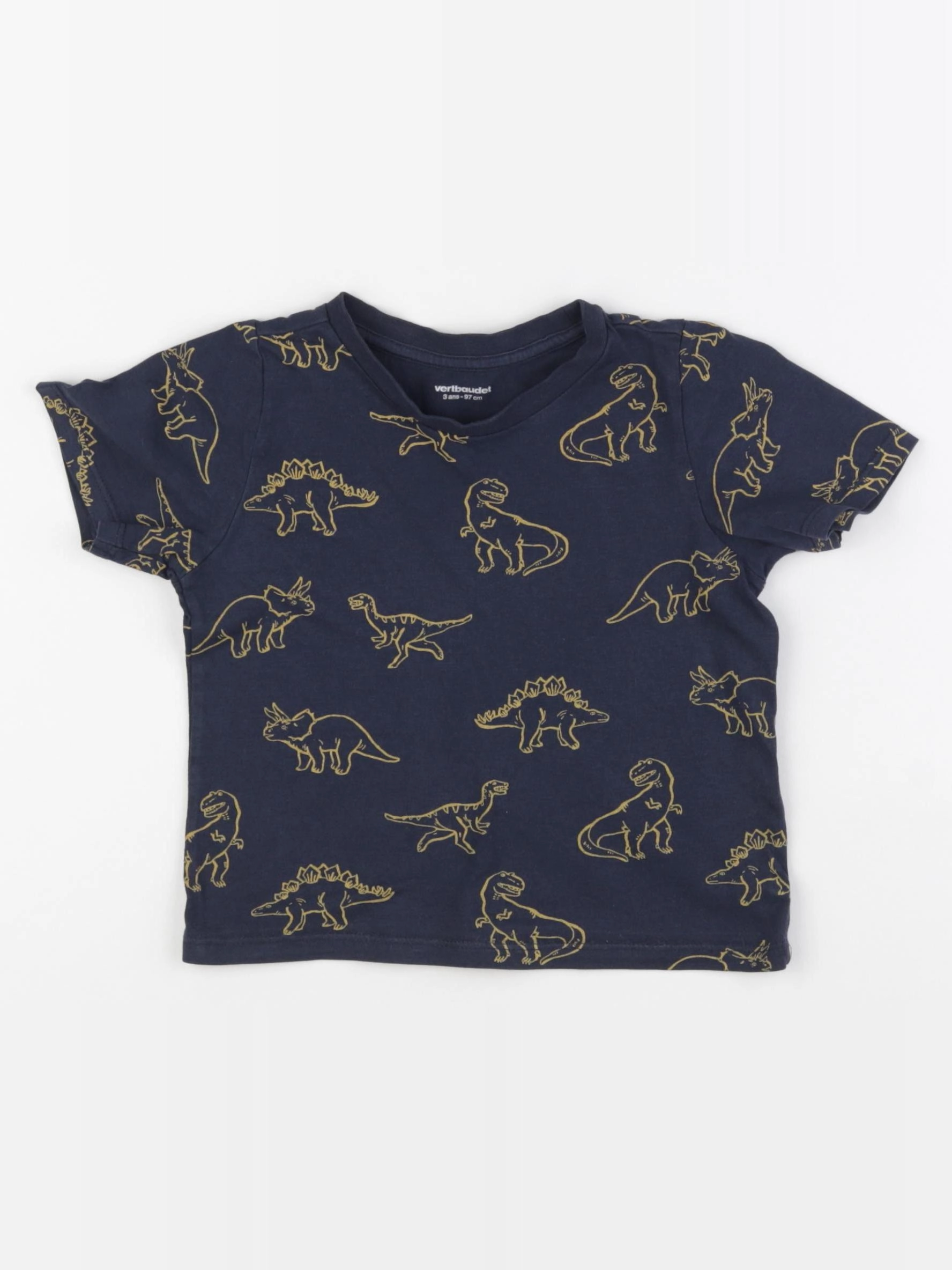 Vertbaudet - tee-shirt bleu - 3 ans