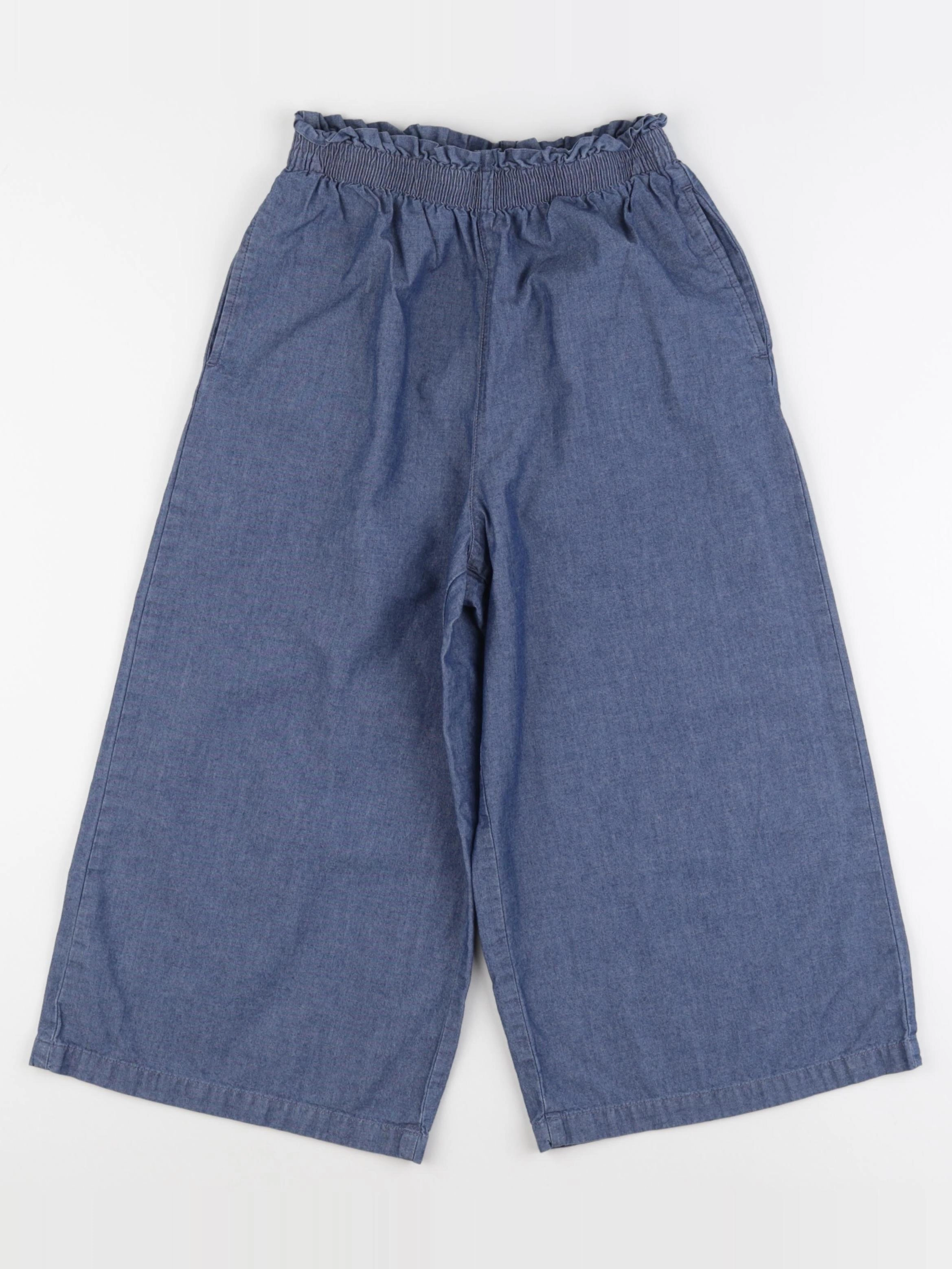 Uniqlo - pantalon bleu - 9/10 ans