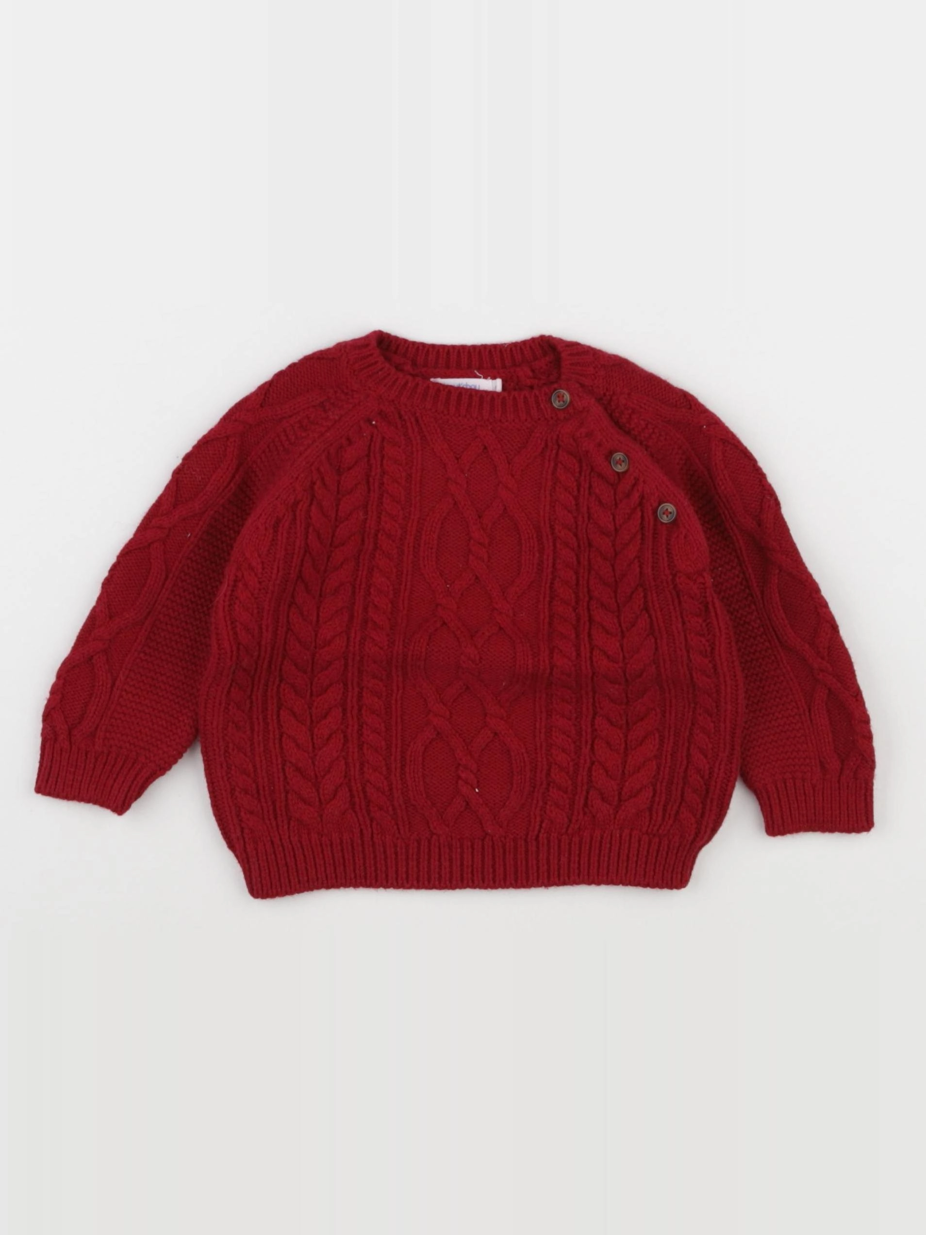 Boutchou - pull rouge - 9 mois