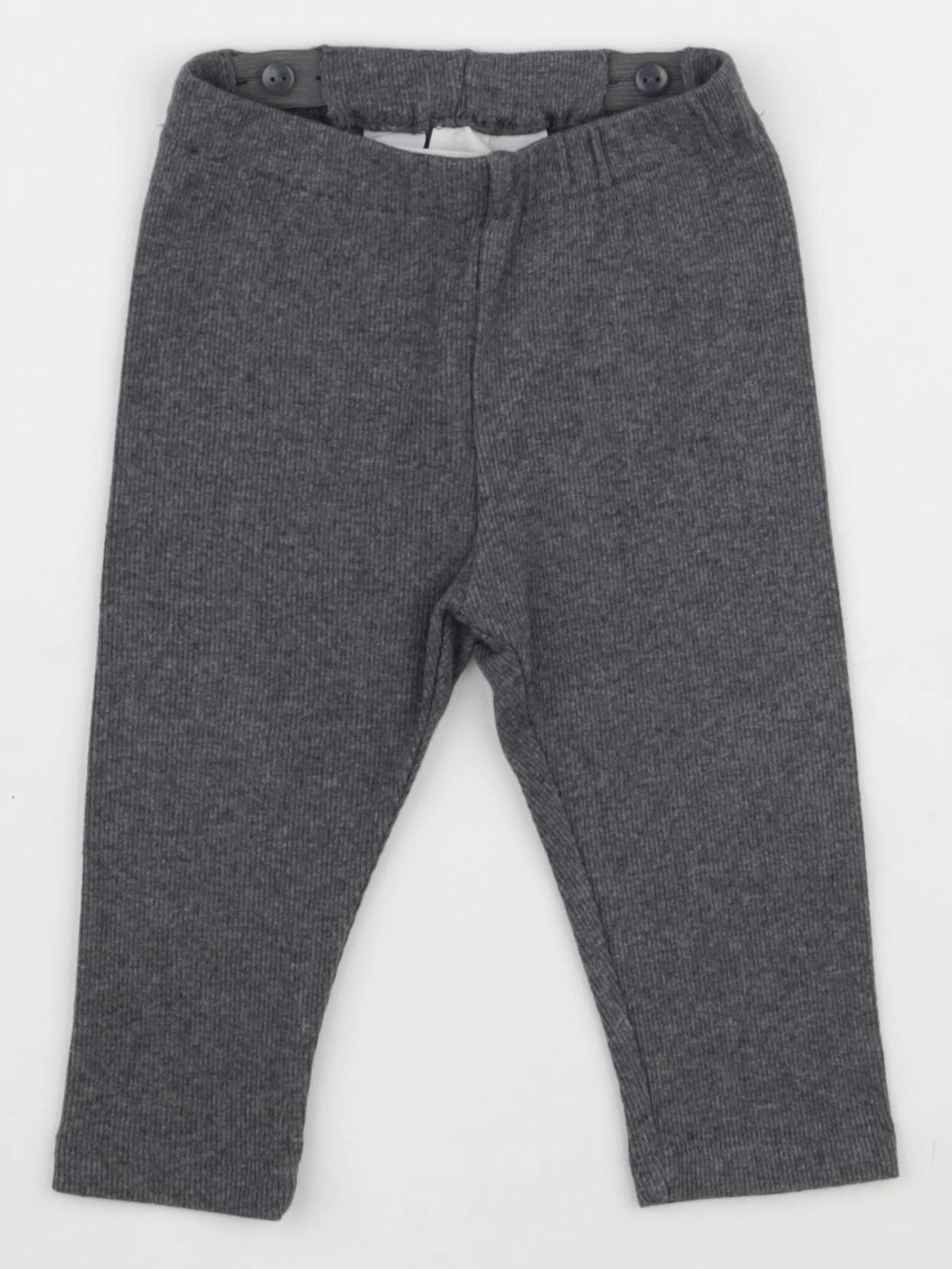 H&M - legging gris - 6/9 mois