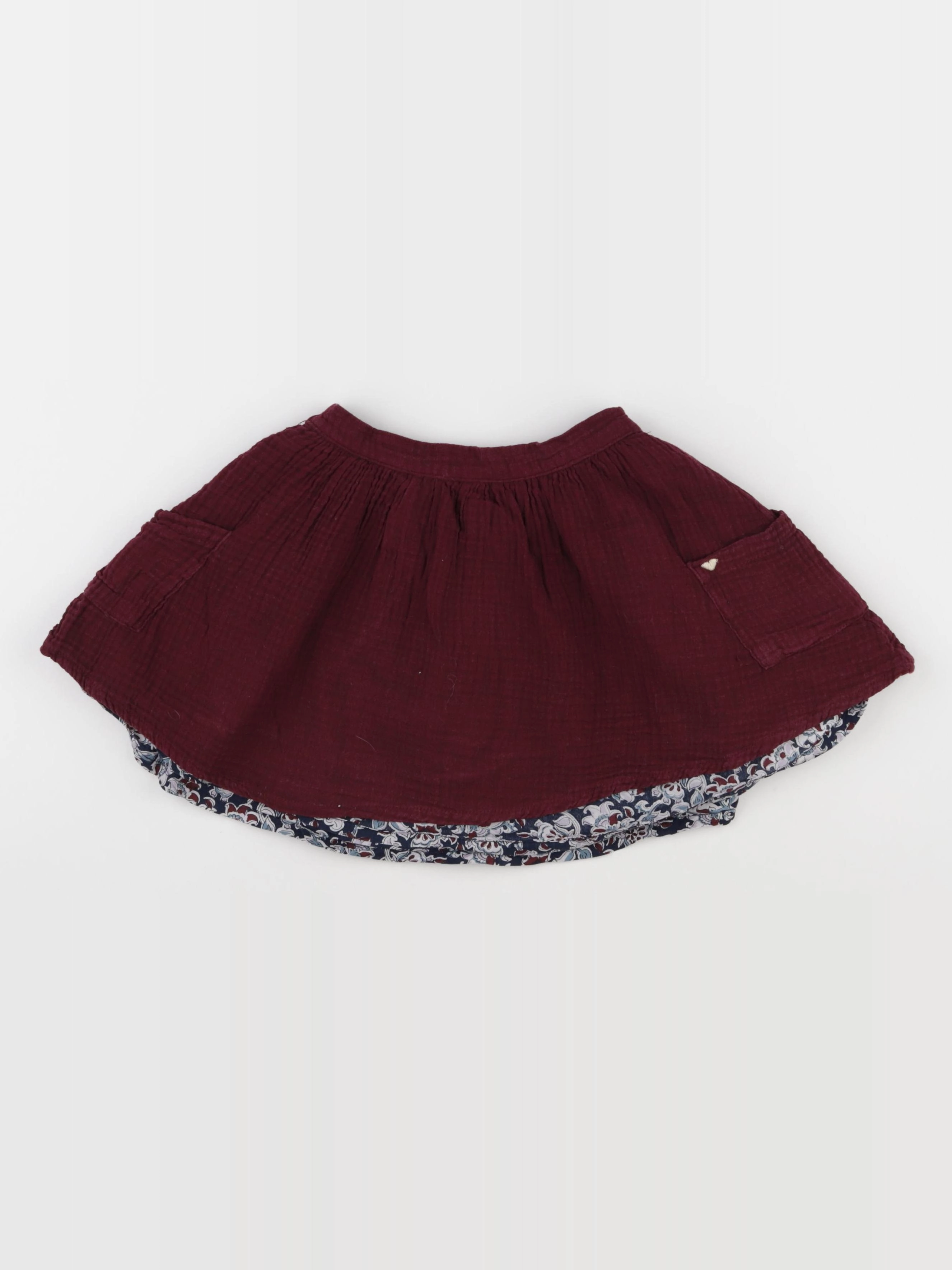 Vertbaudet - jupe rouge - 7 ans
