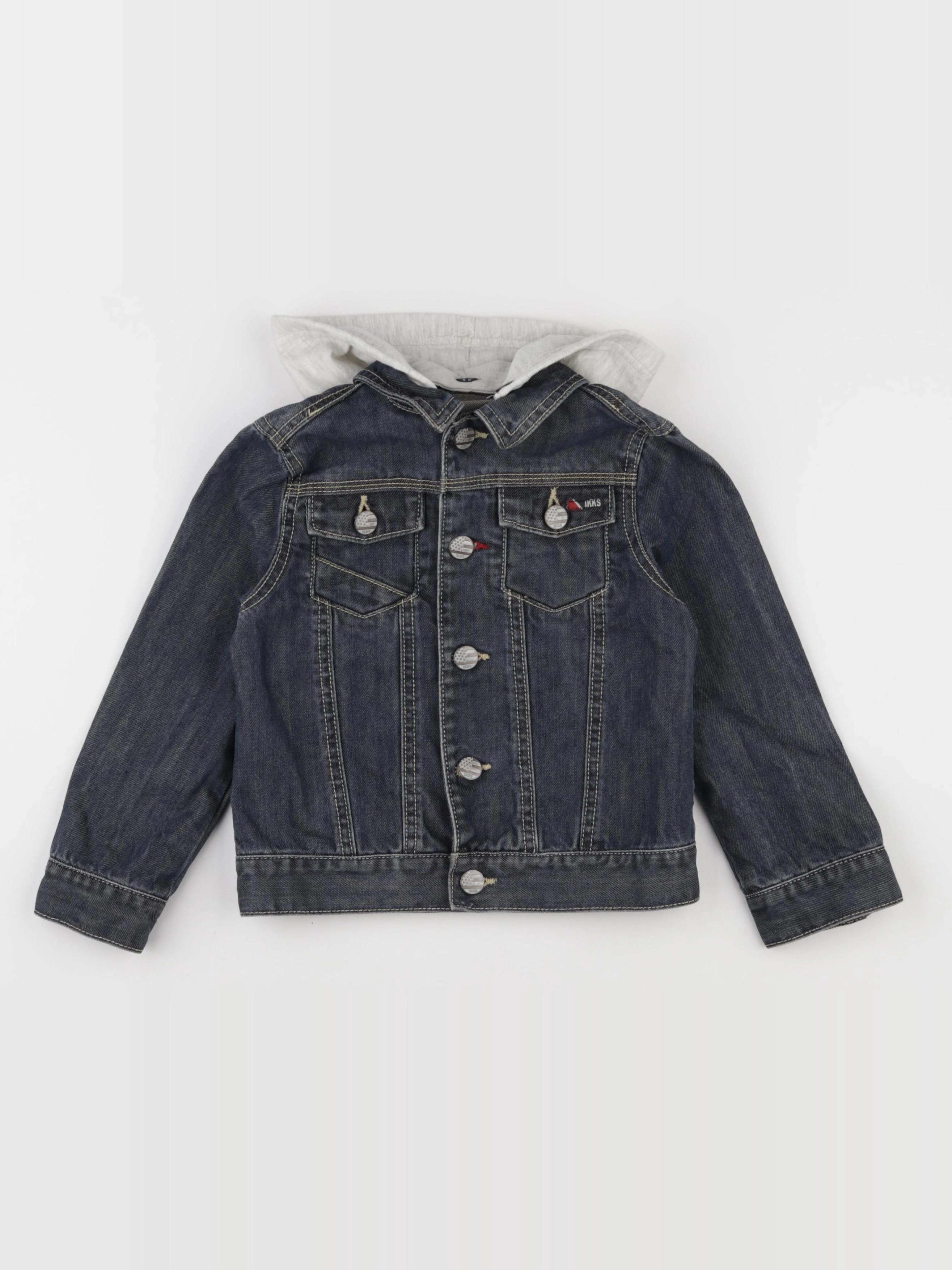 IKKS - veste imprimé au dos bleu - 4 ans