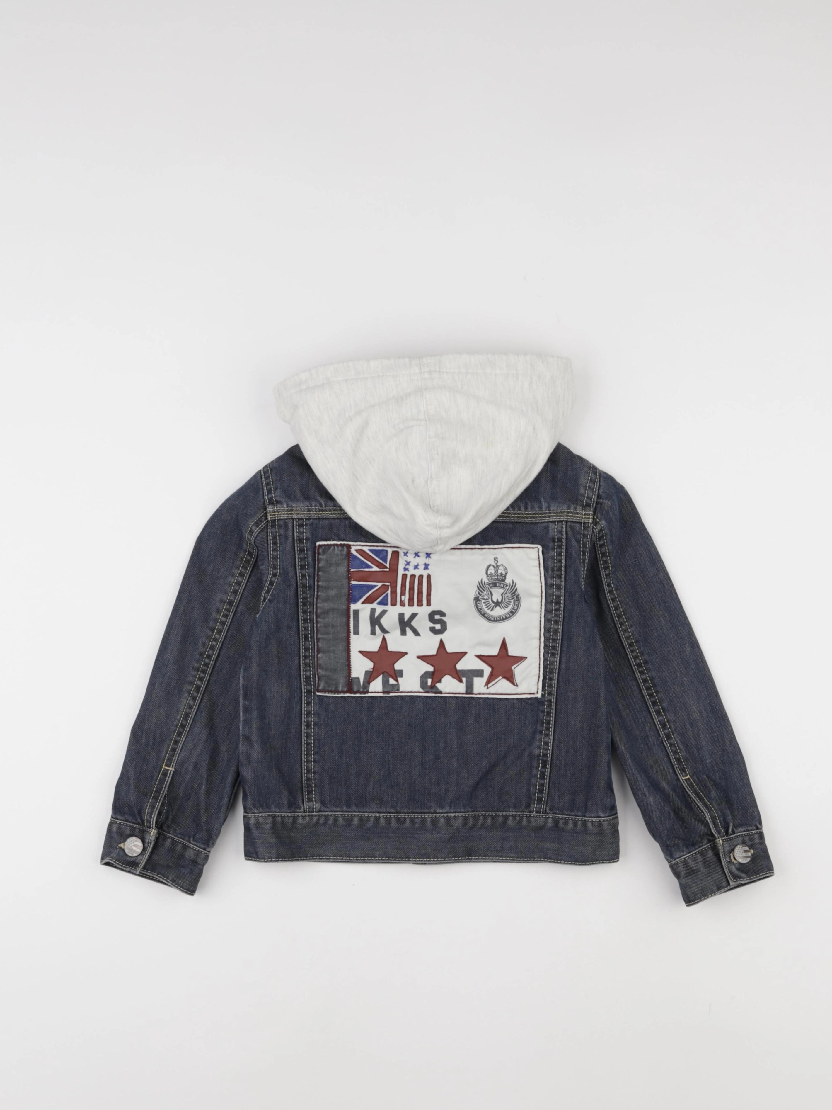 IKKS - veste imprimé au dos bleu - 4 ans