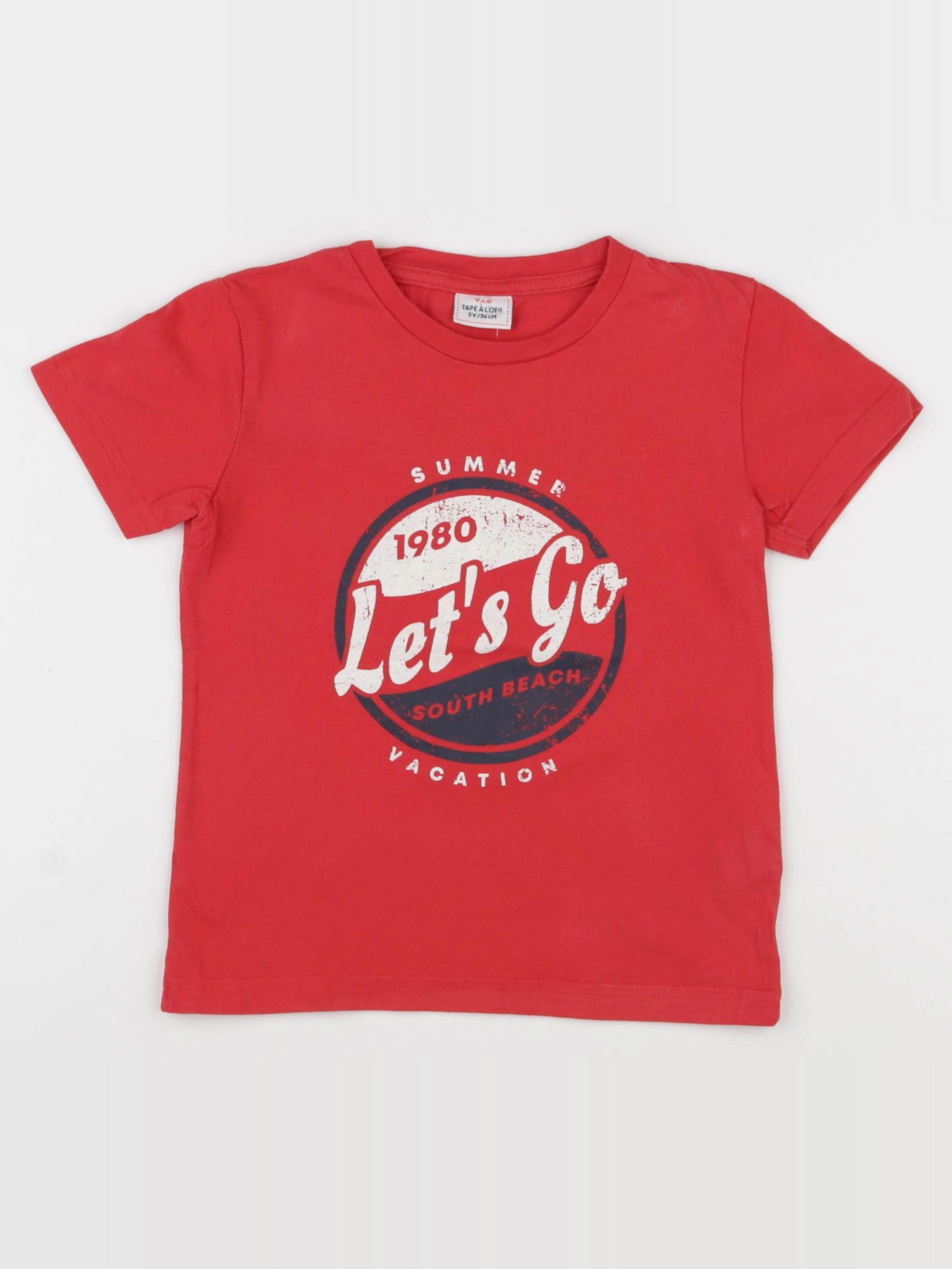 Tape à l'oeil - tee-shirt rouge - 3 ans