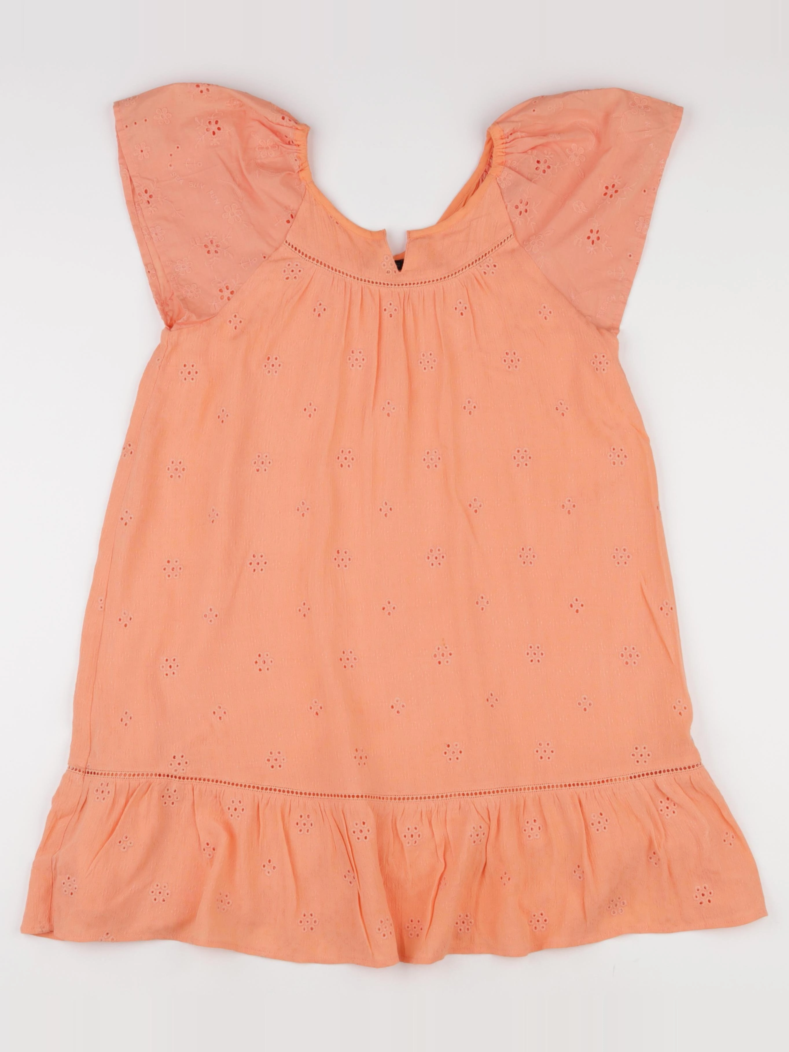 IKKS - robe orange - 10 ans