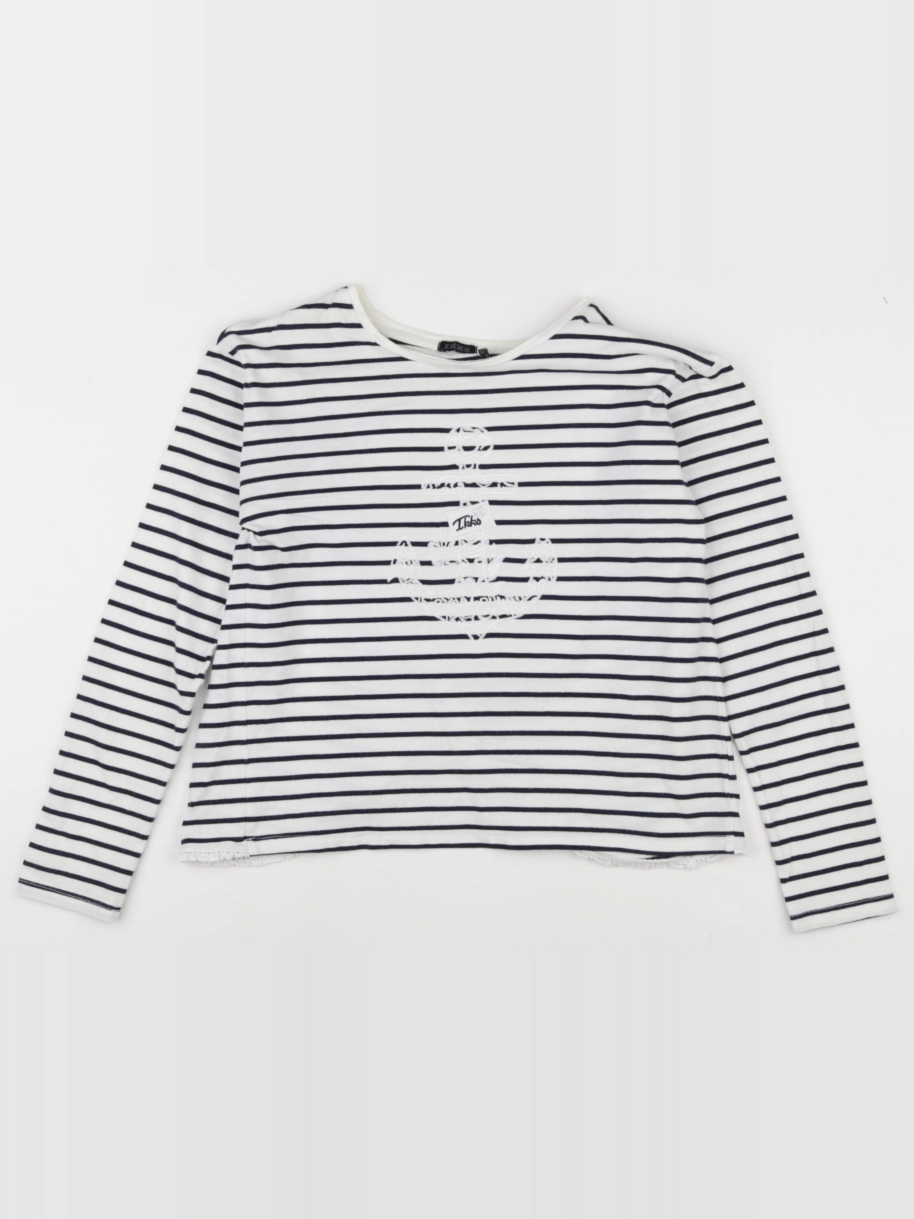 IKKS - tee-shirt bleu, blanc - 12 ans