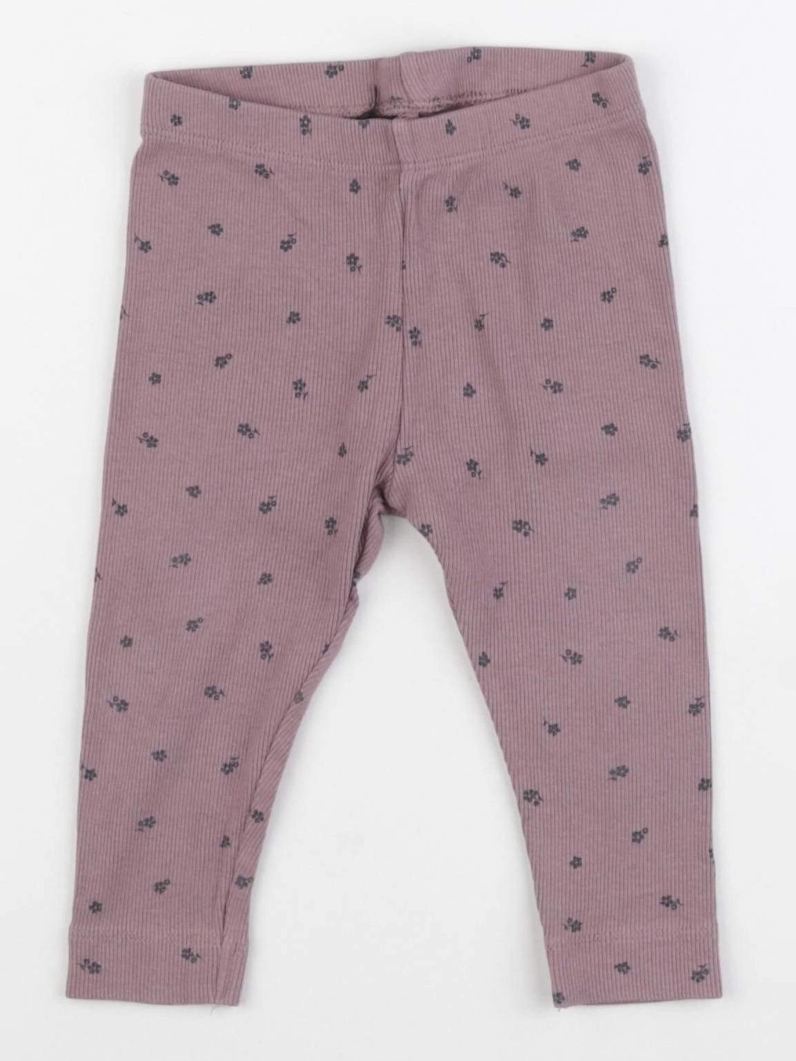 H&M - legging violet - 6/9 mois