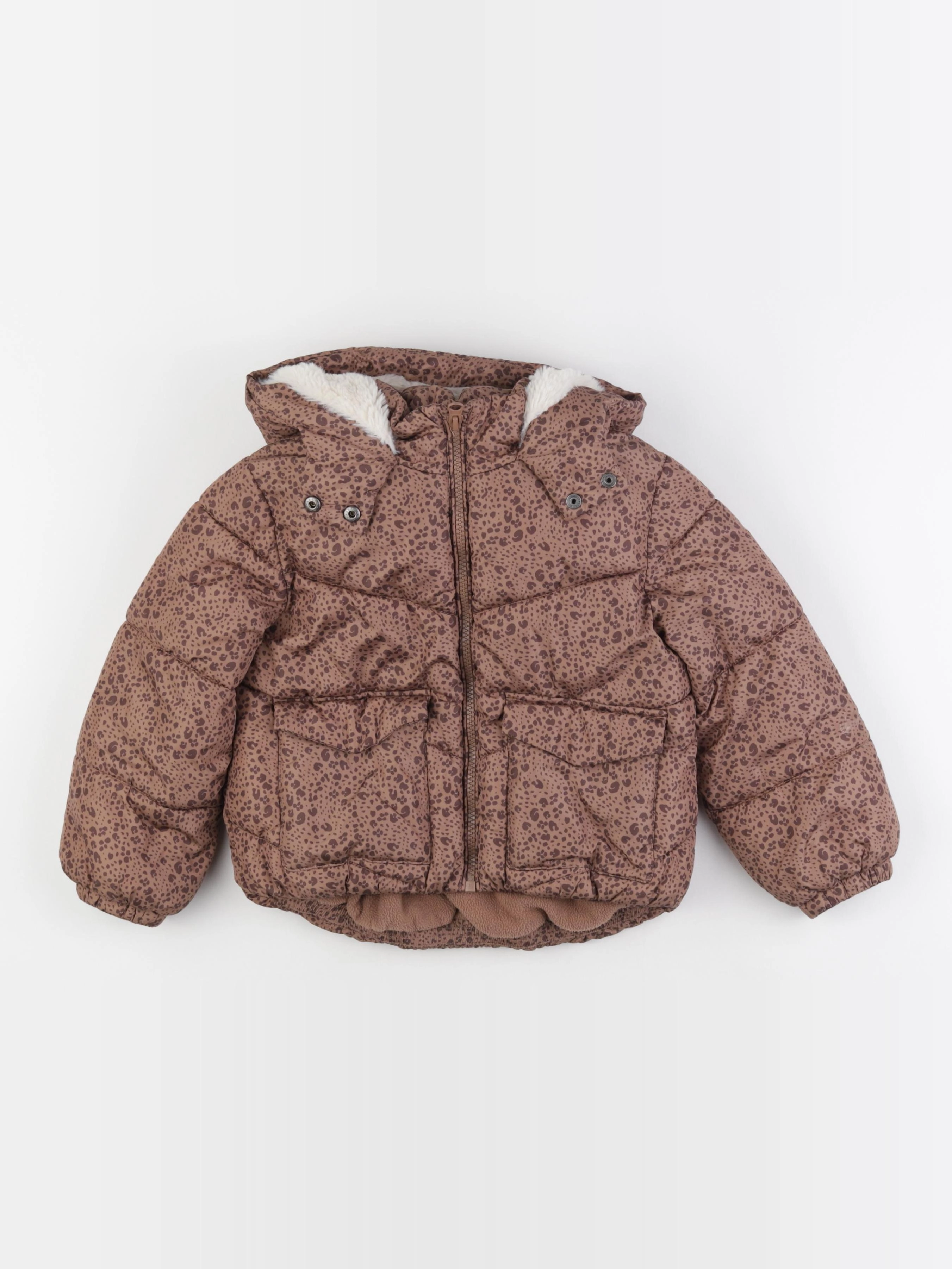Vertbaudet - doudoune marron - 5 ans