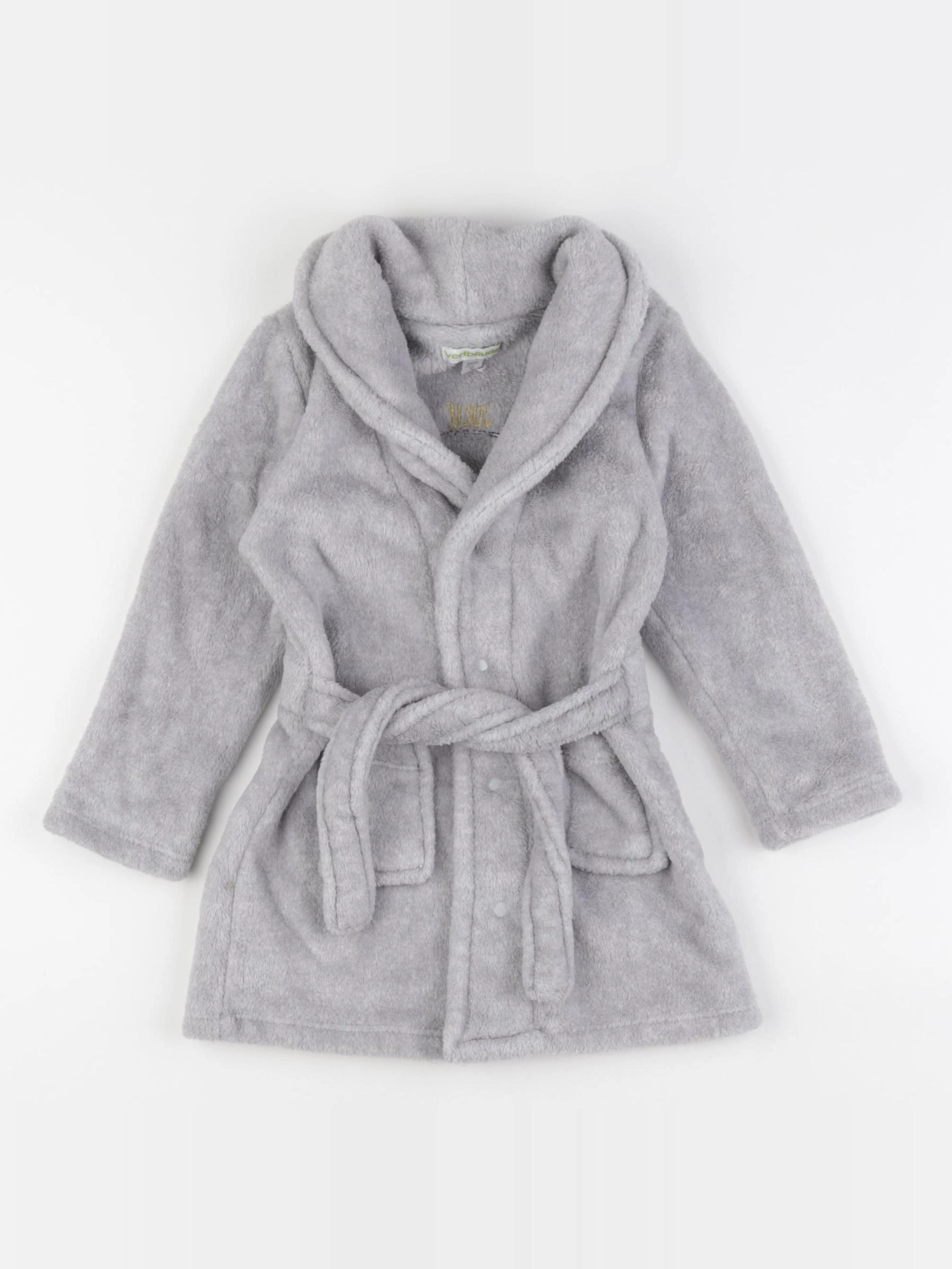 Vertbaudet - robe de chambre gris - 3 ans