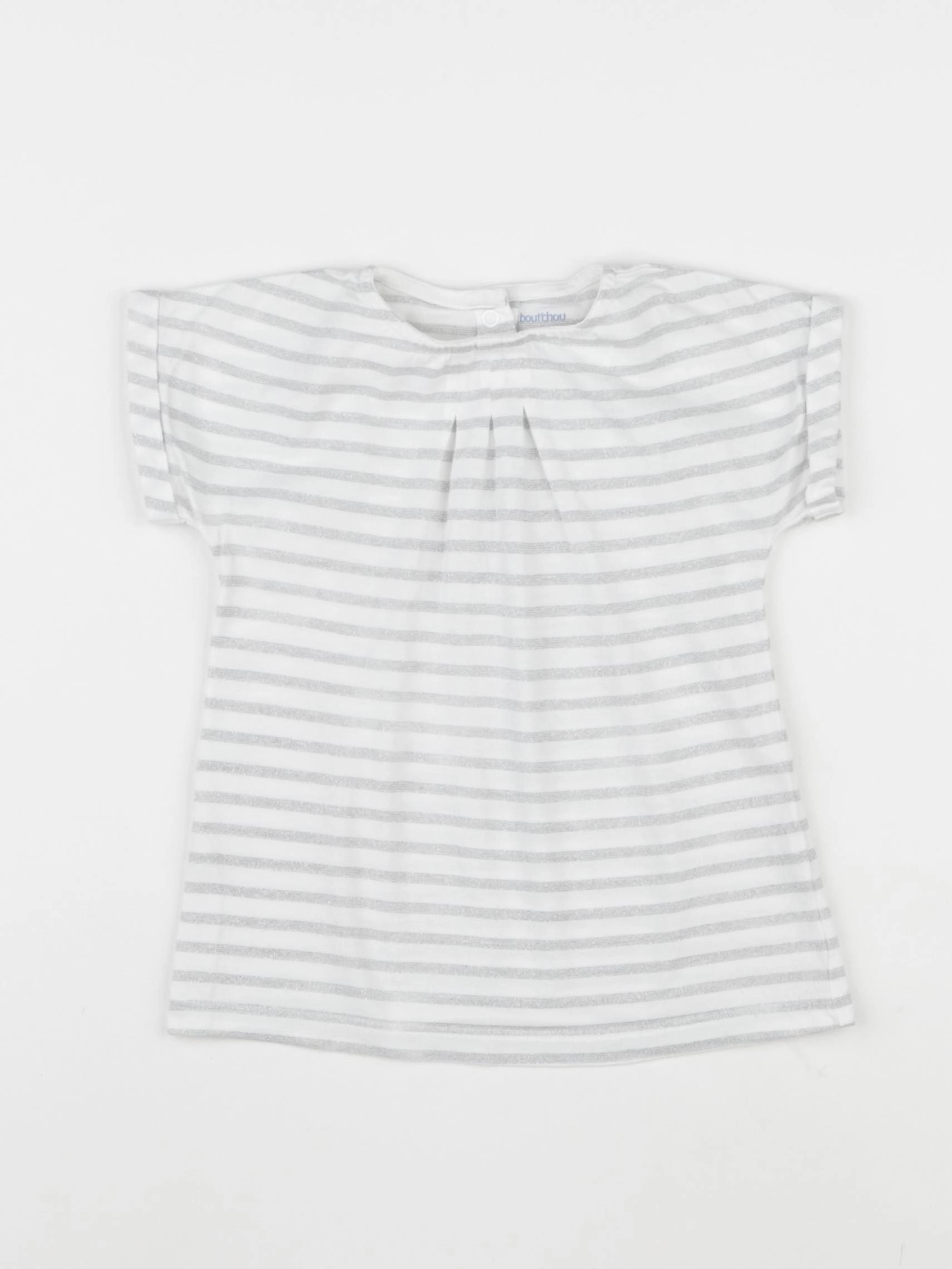 Boutchou - robe argent, blanc - 18 mois