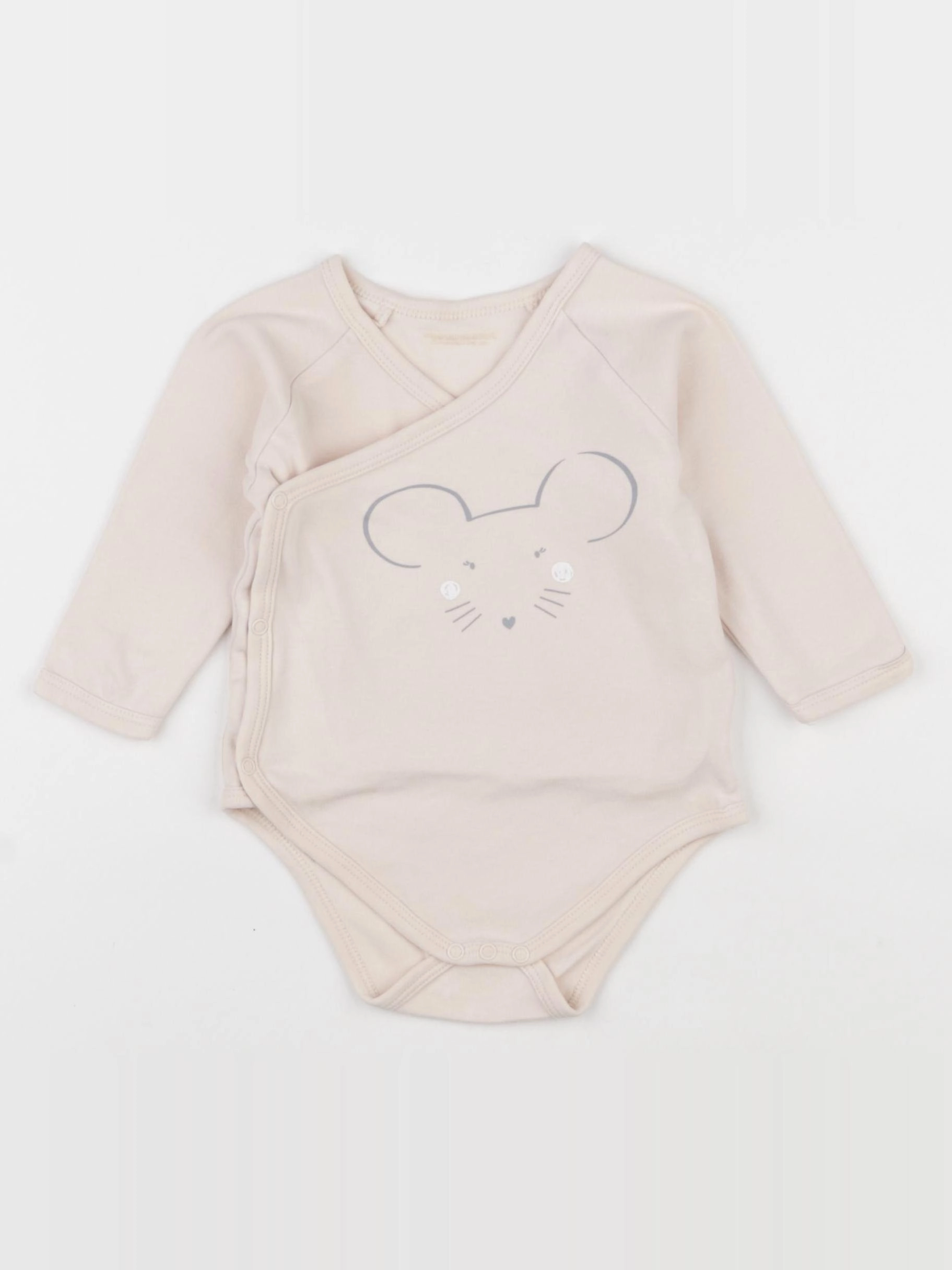 Vertbaudet - body rose - 12 mois