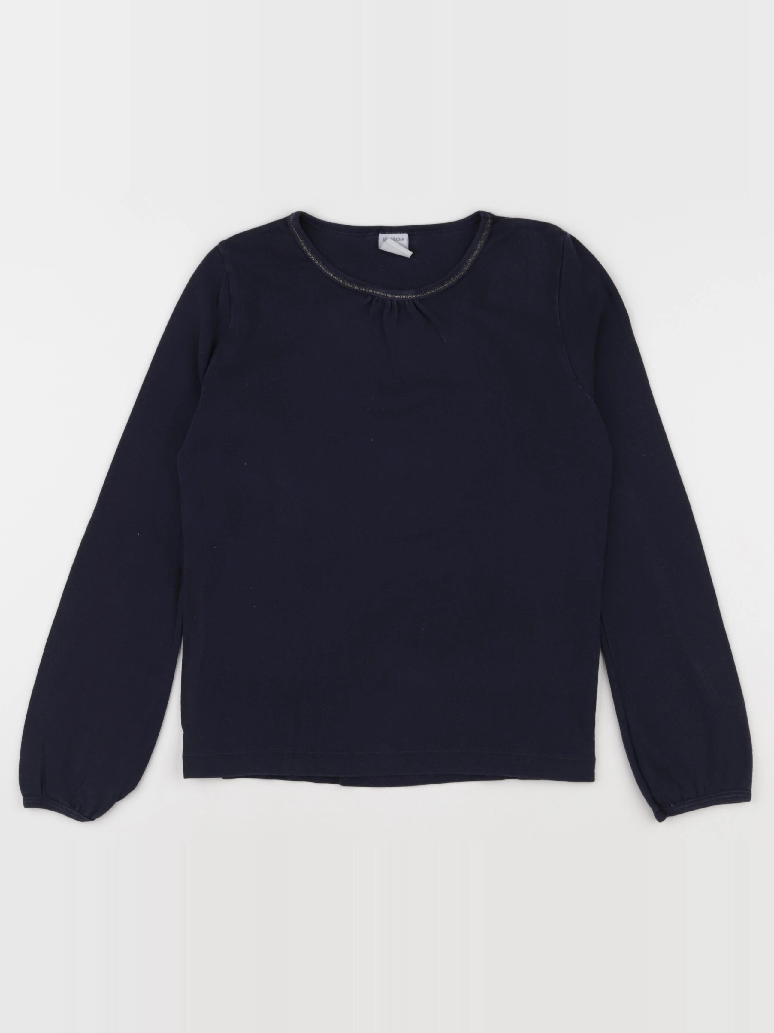 Petit Bateau - tee-shirt bleu - 10 ans