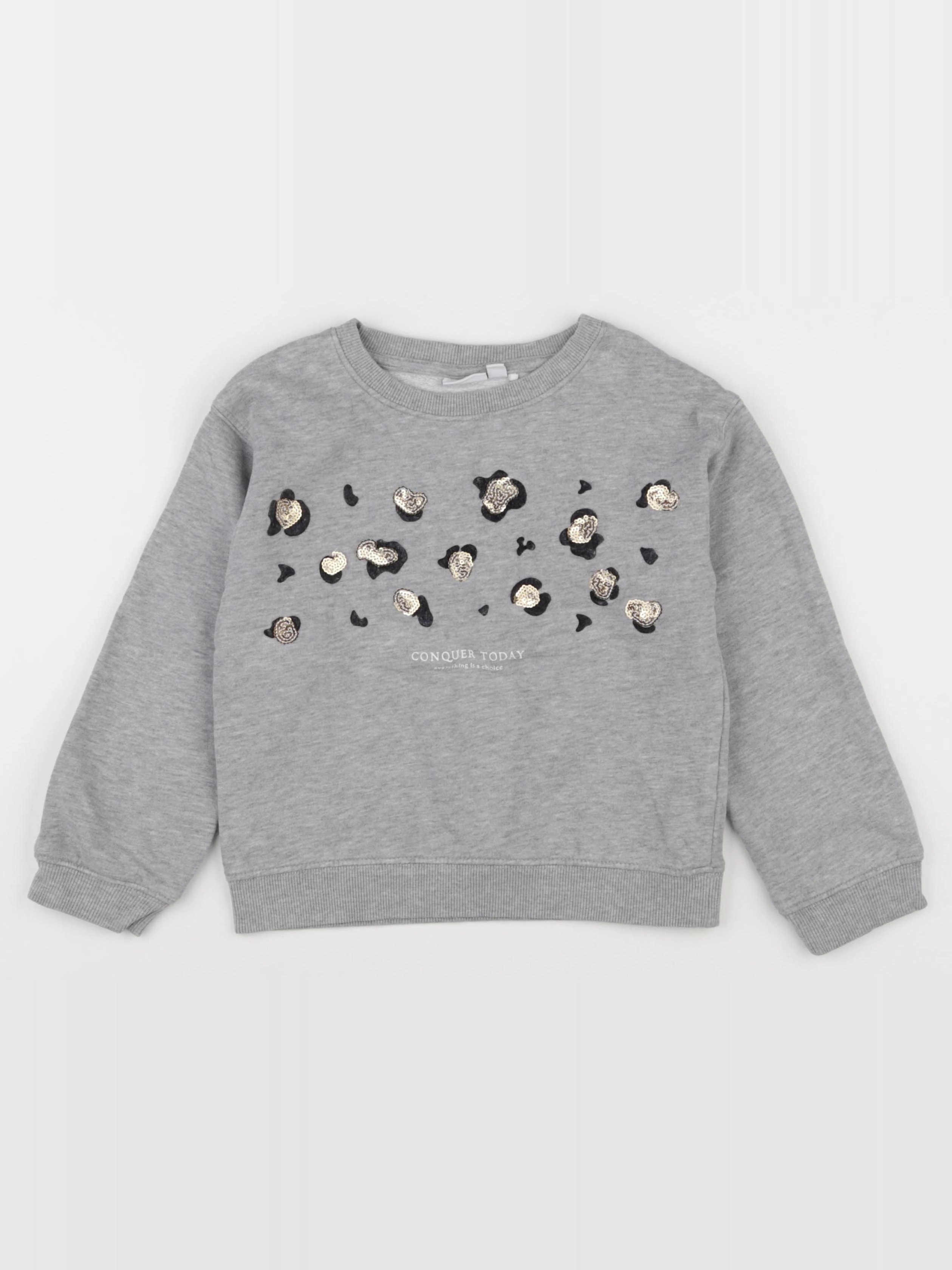 Name it - sweat gris - 6 ans