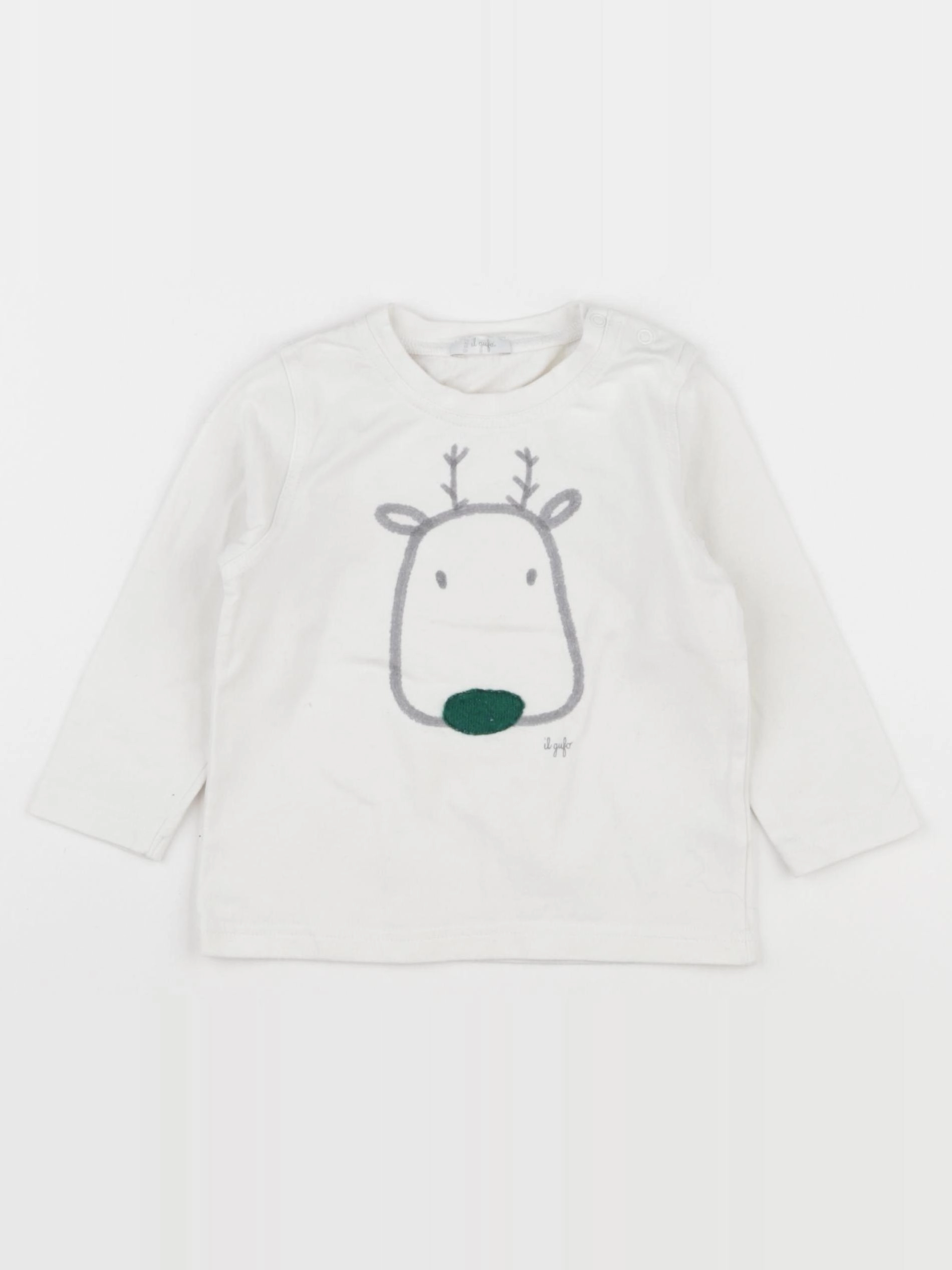 Il Gufo - tee-shirt blanc - 12 mois