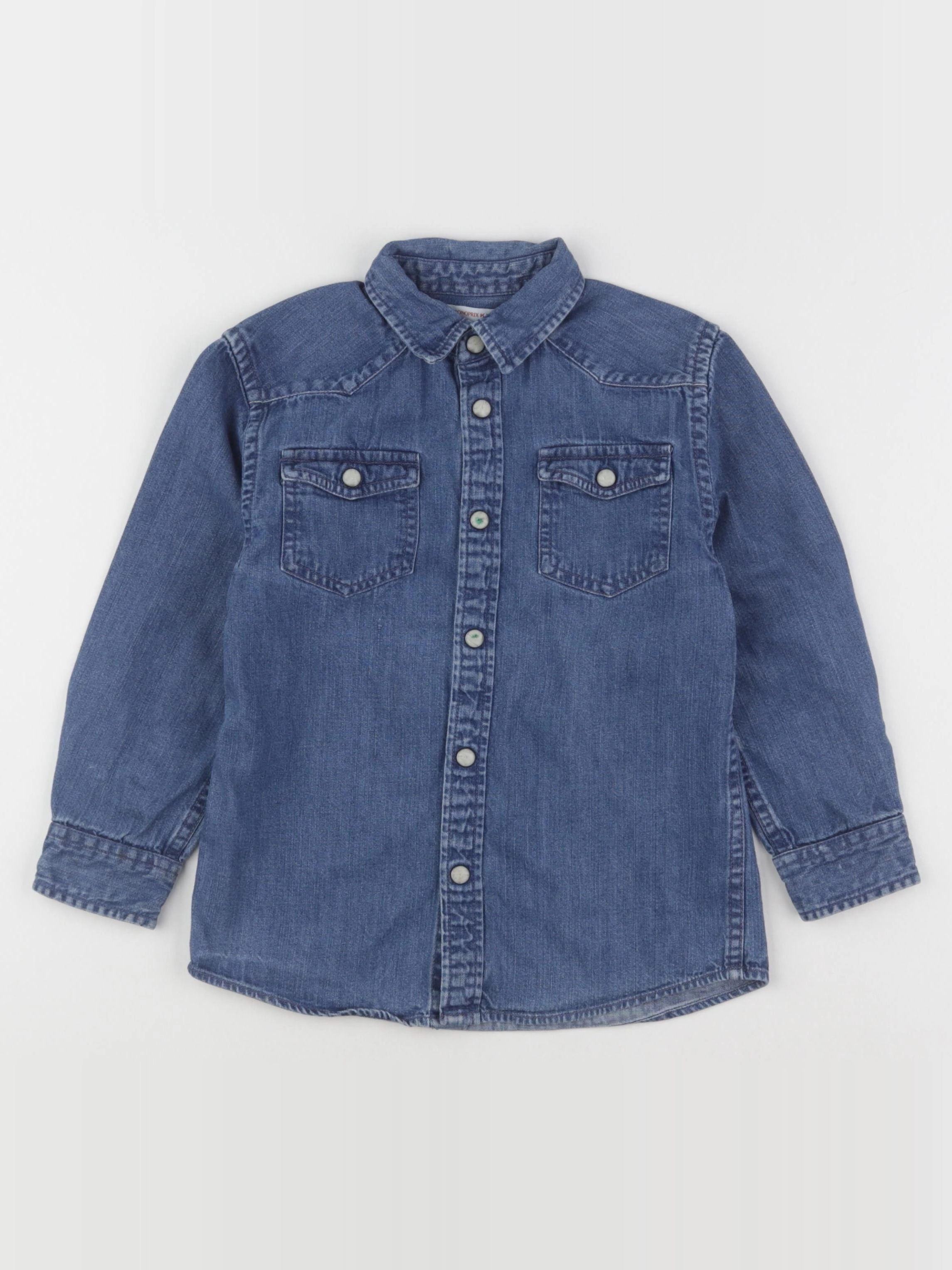 Monoprix - chemise bleu - 5 ans