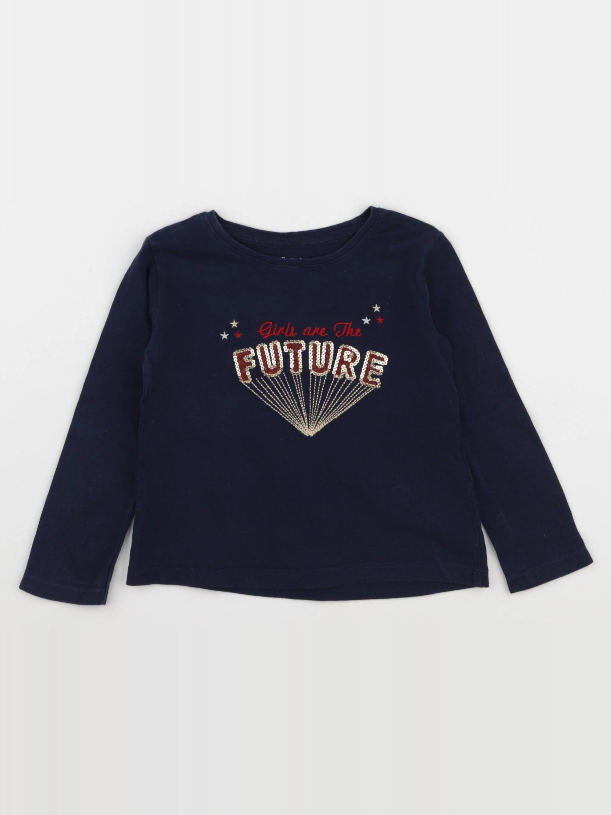 Vertbaudet - tee-shirt bleu - 2 ans