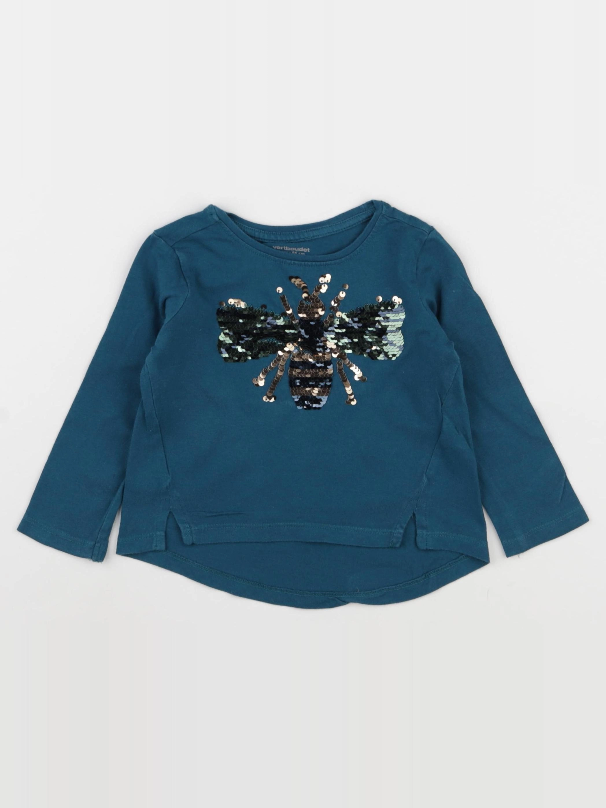Vertbaudet - tee-shirt bleu - 2 ans