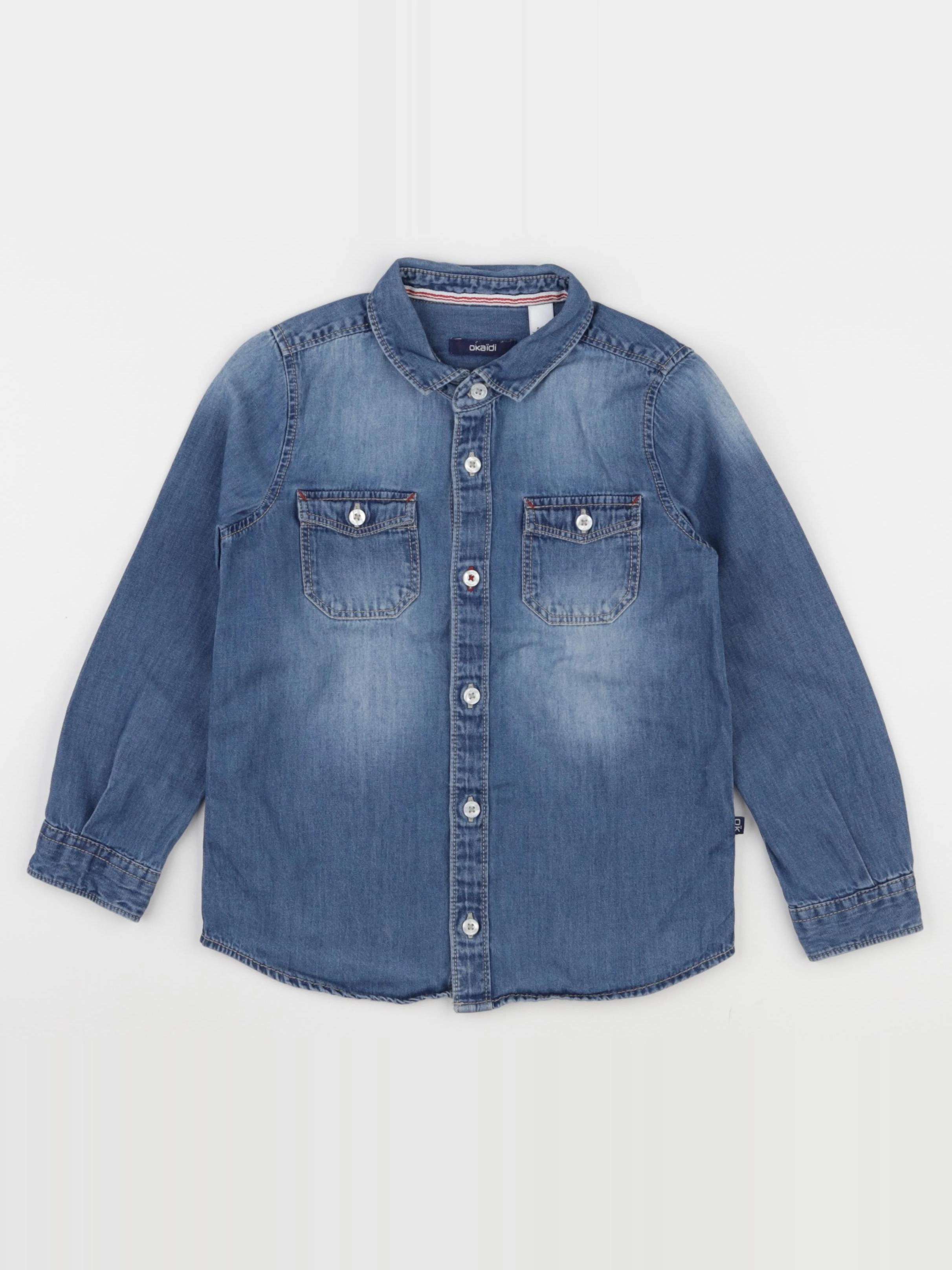 Okaidi - chemise bleu - 5 ans
