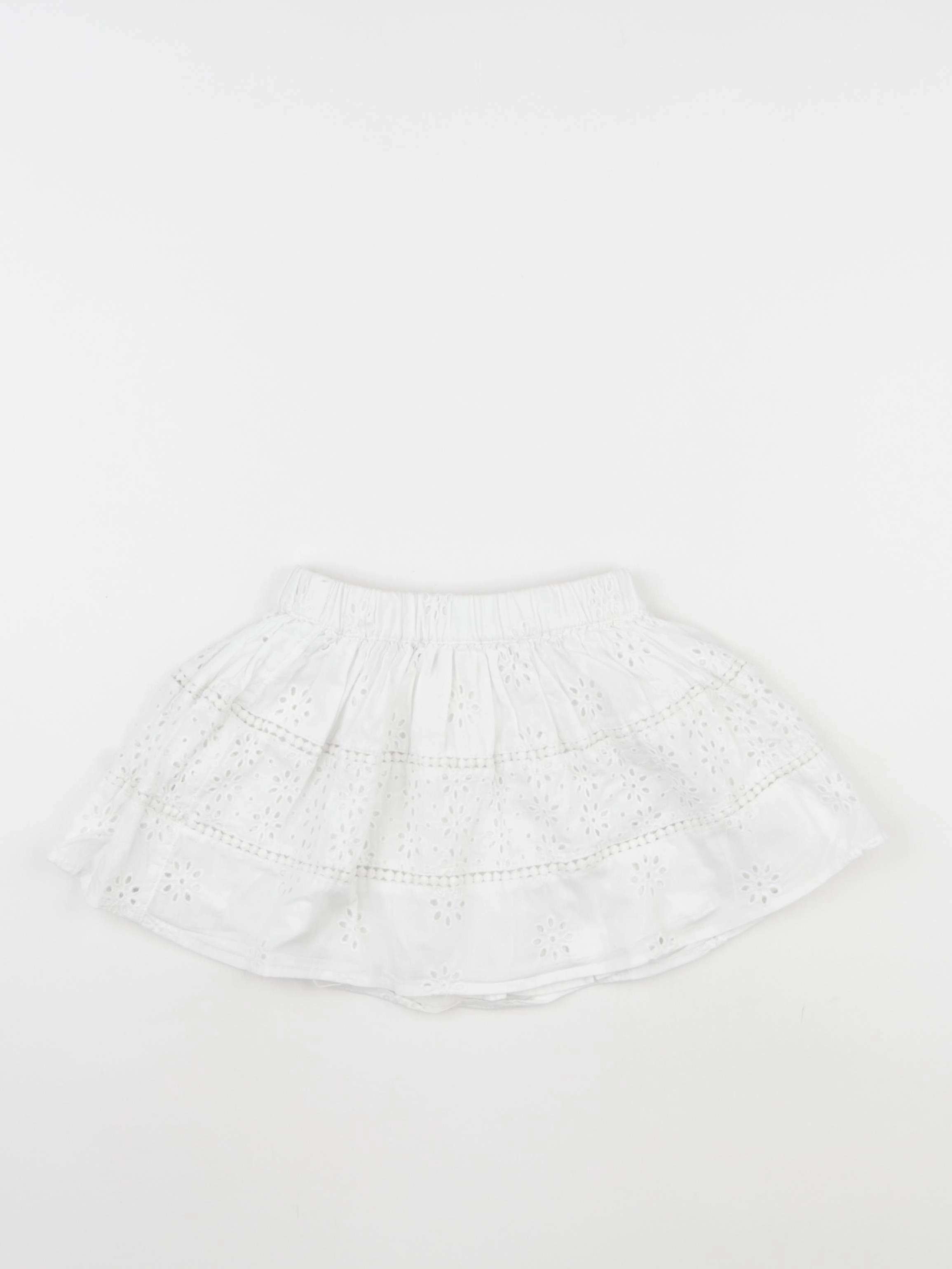 Vertbaudet - jupe blanc - 2 ans