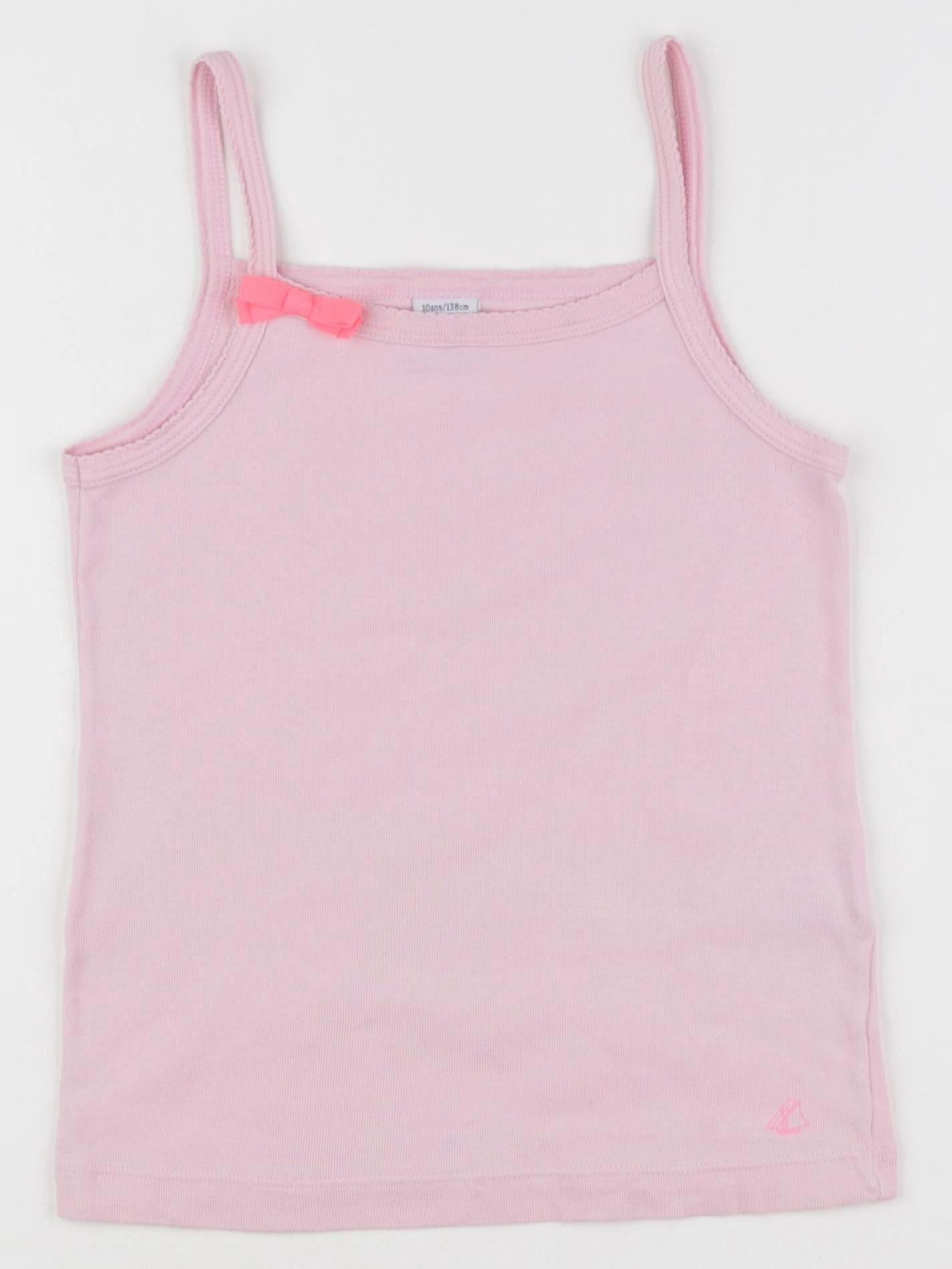 Petit Bateau - maillot de corps rose - 10 ans