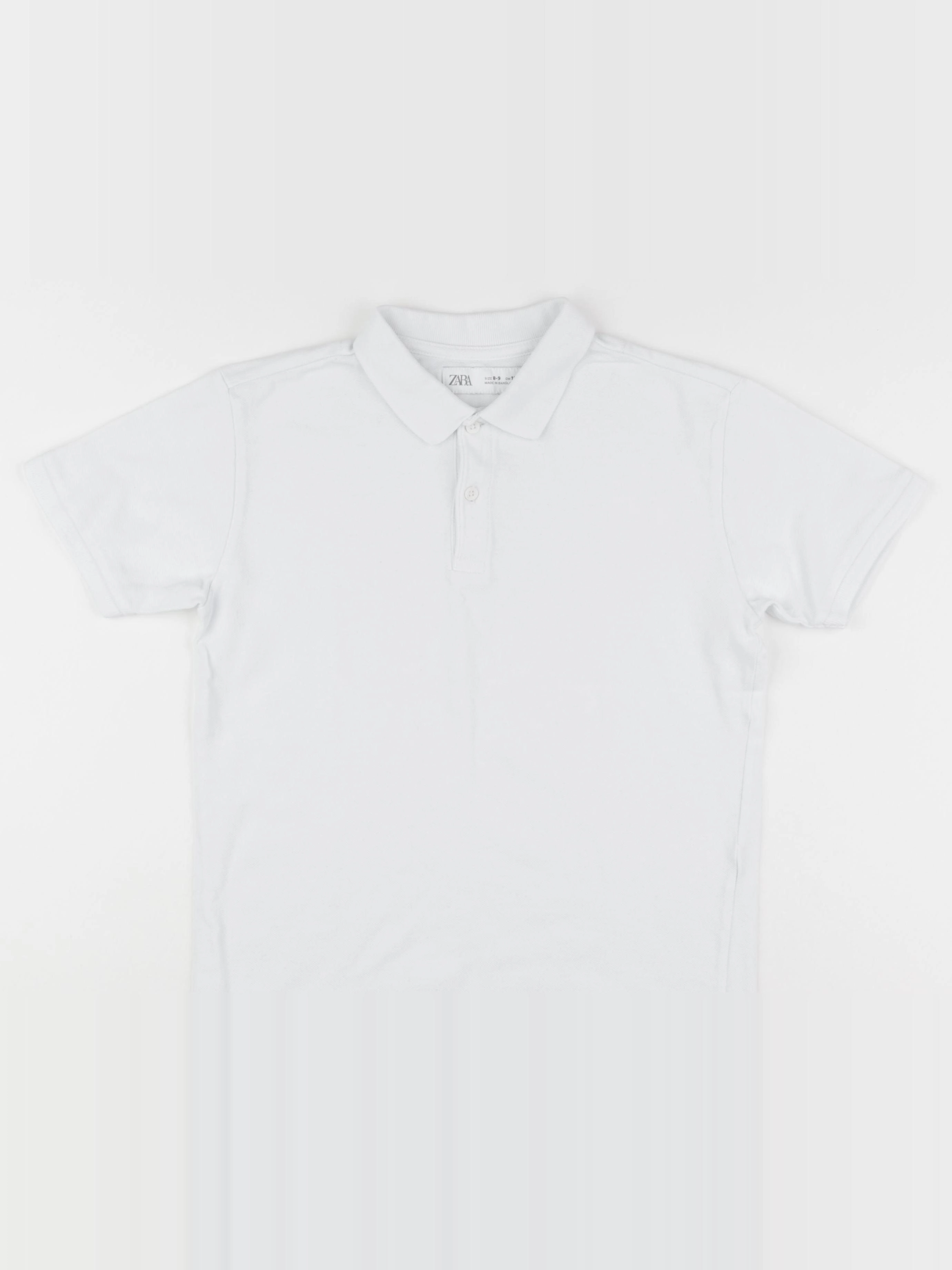 Zara - polo blanc - 8/9 ans