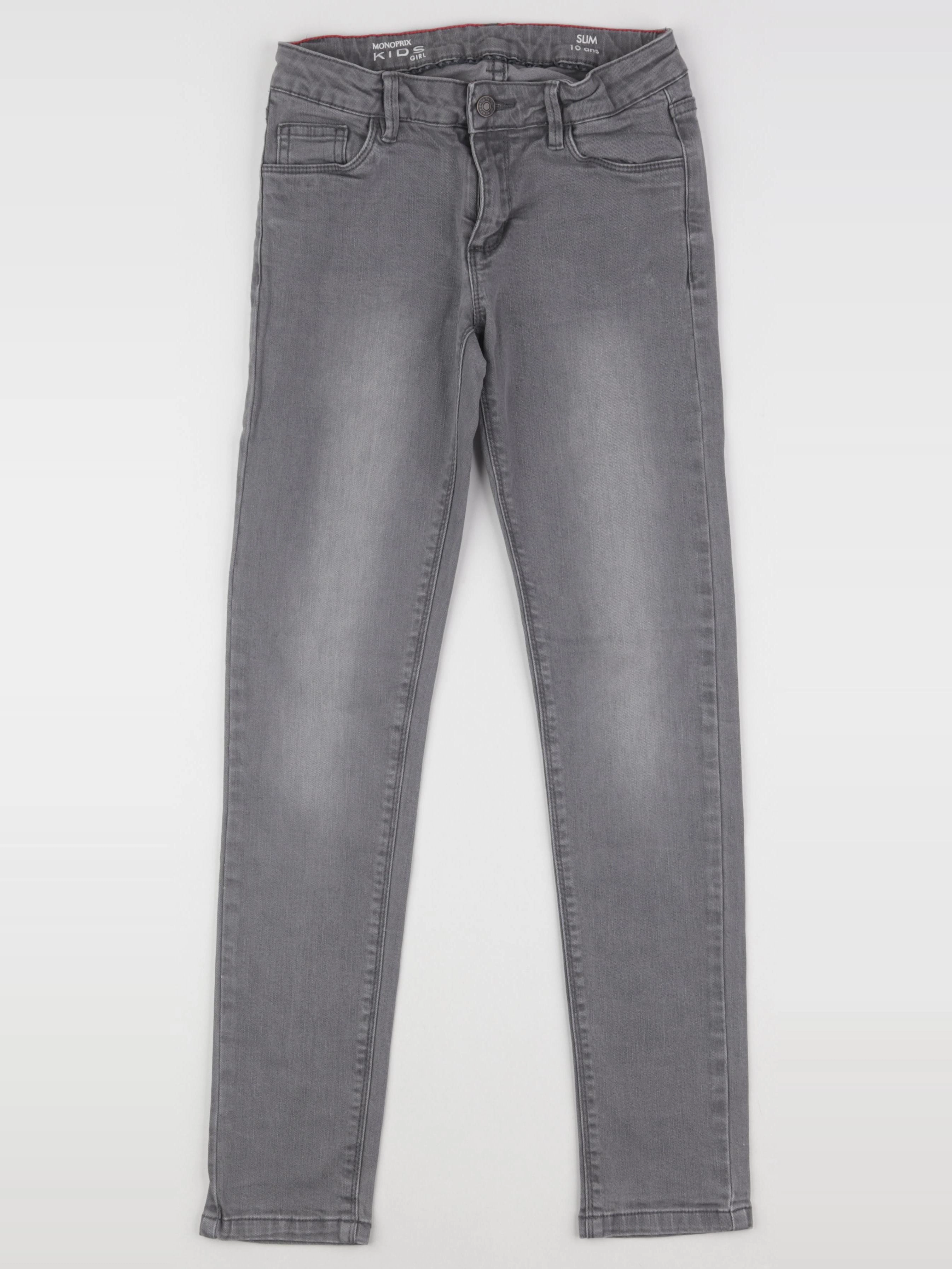Monoprix - jean gris - 10 ans