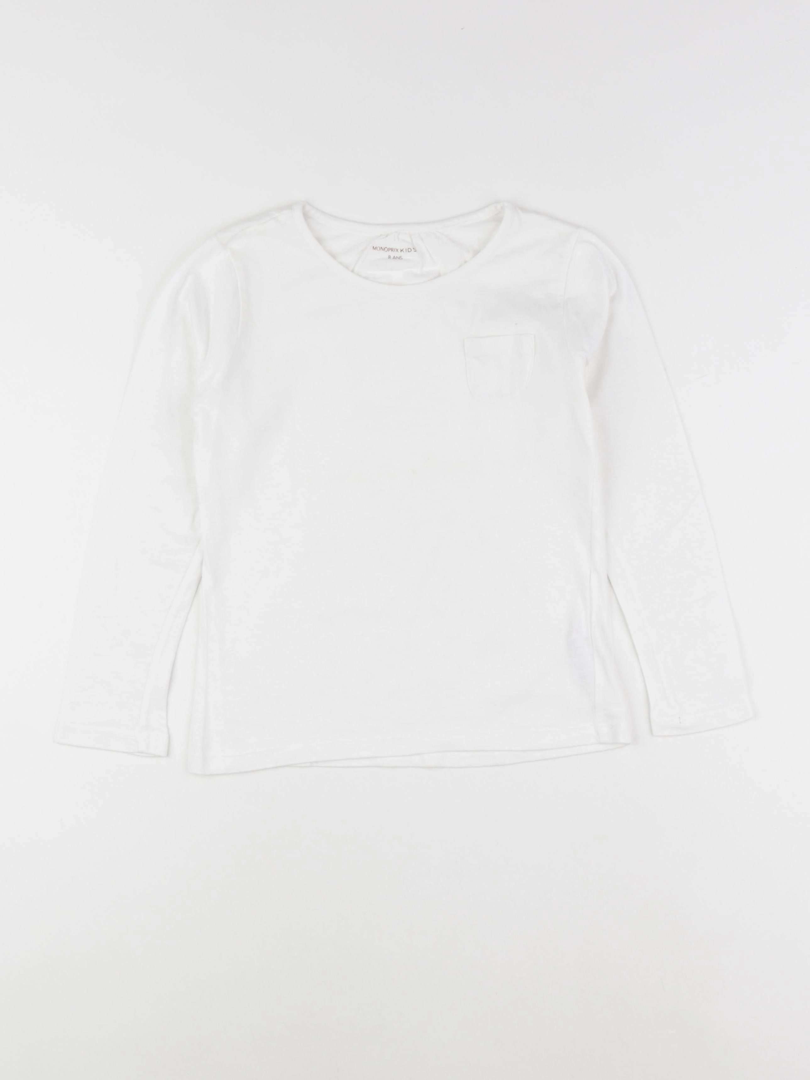Monoprix - tee-shirt blanc - 8 ans
