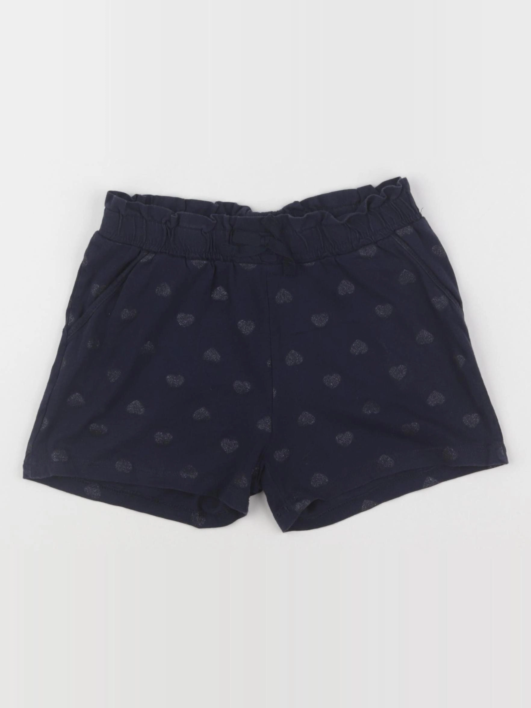 H&M - short bleu - 6/8 ans