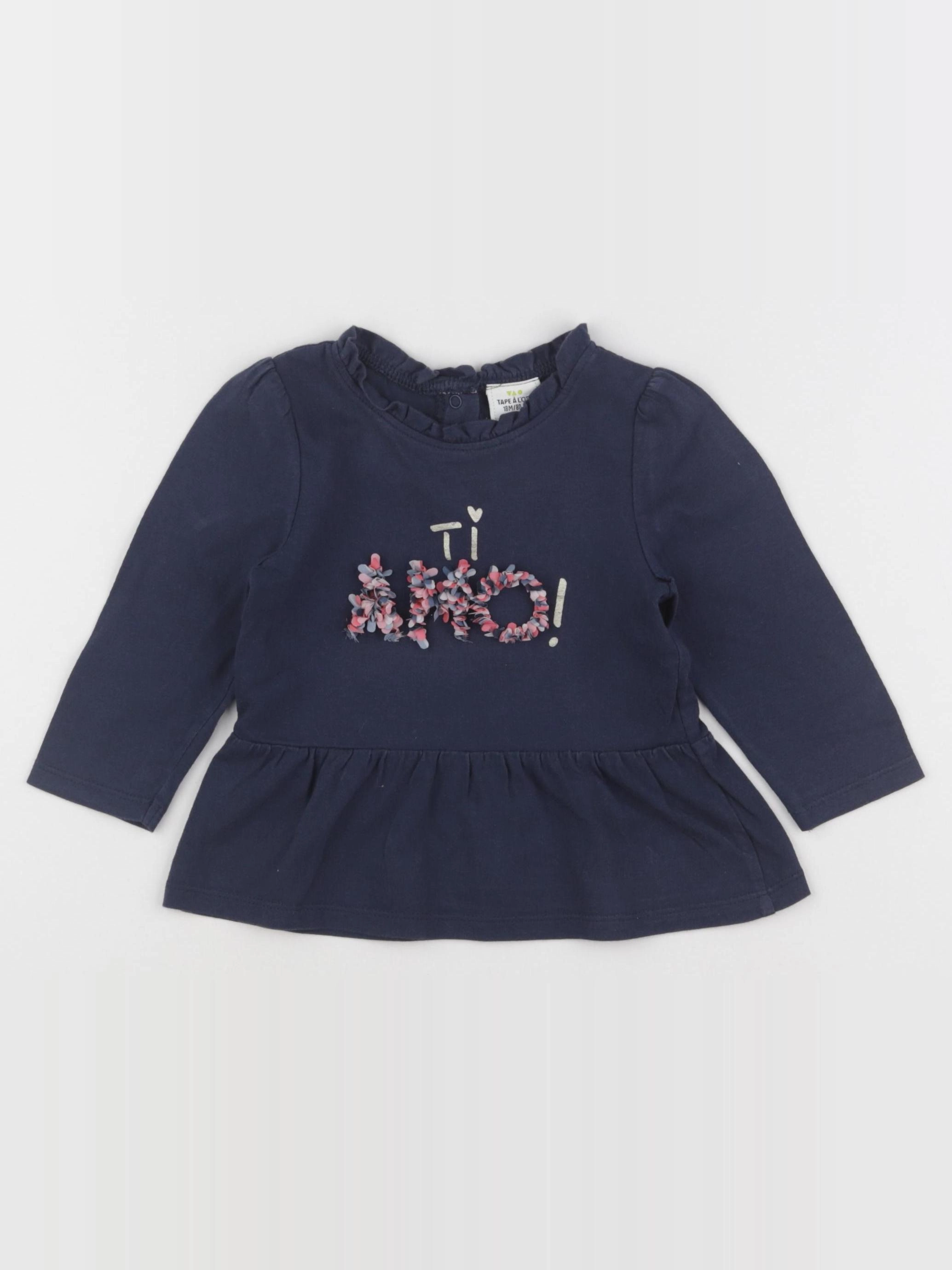 Tape à l'oeil - tee-shirt bleu - 18 mois