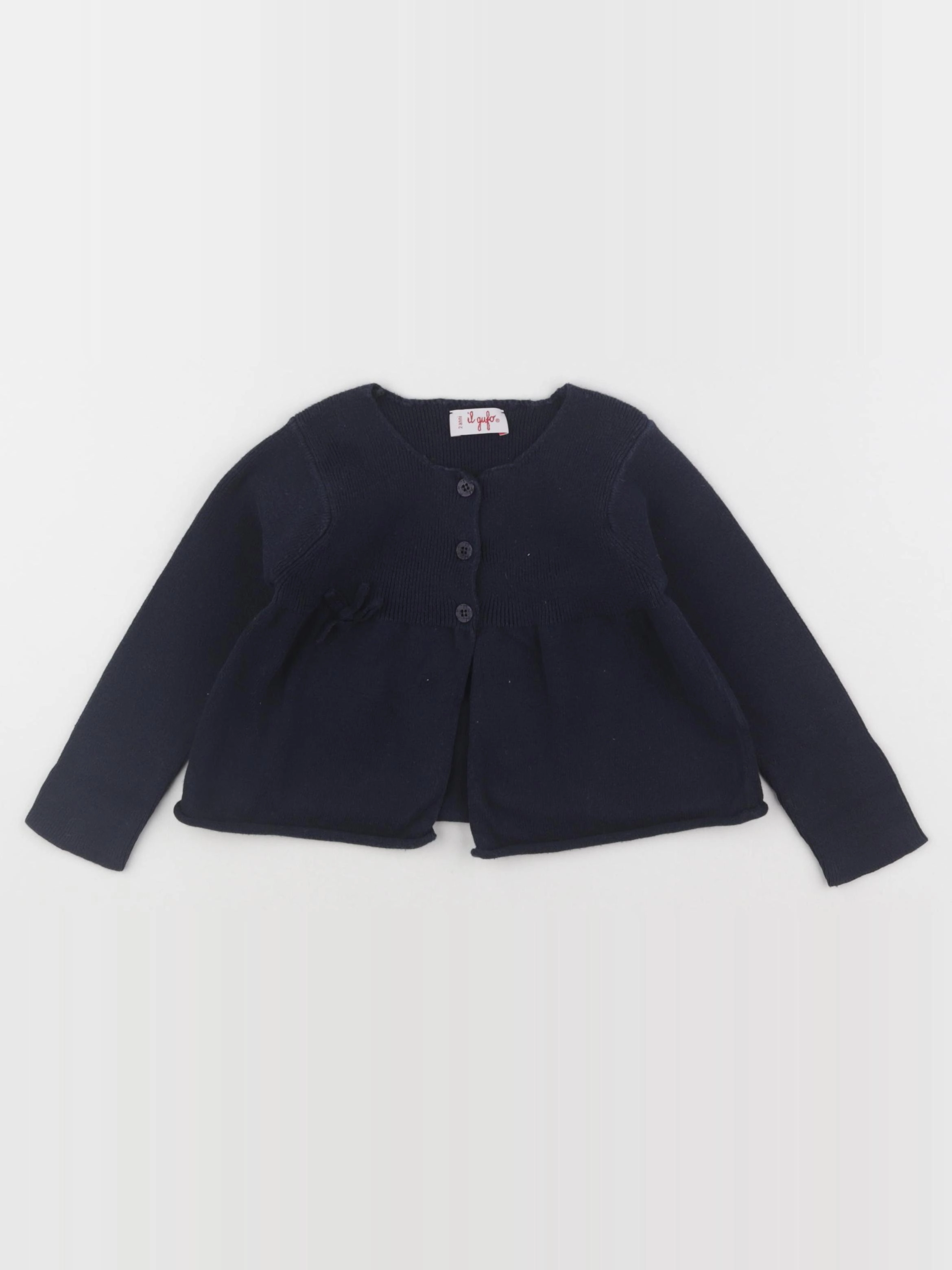 Il Gufo - gilet bleu - 2 ans