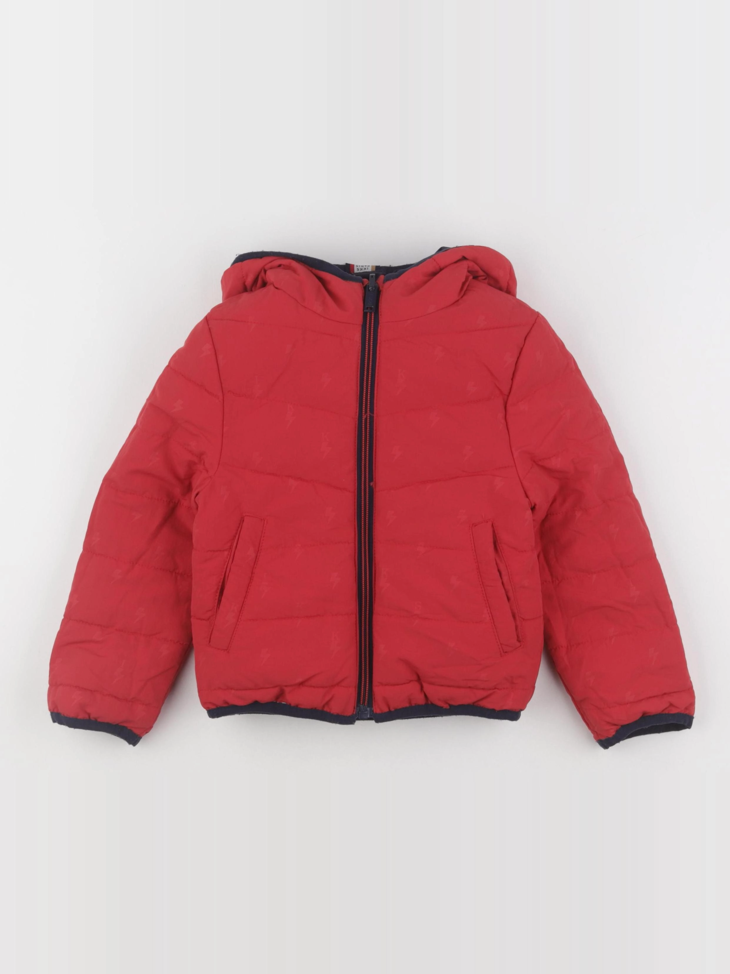 IKKS - doudoune réversible rouge, bleu - 4 ans