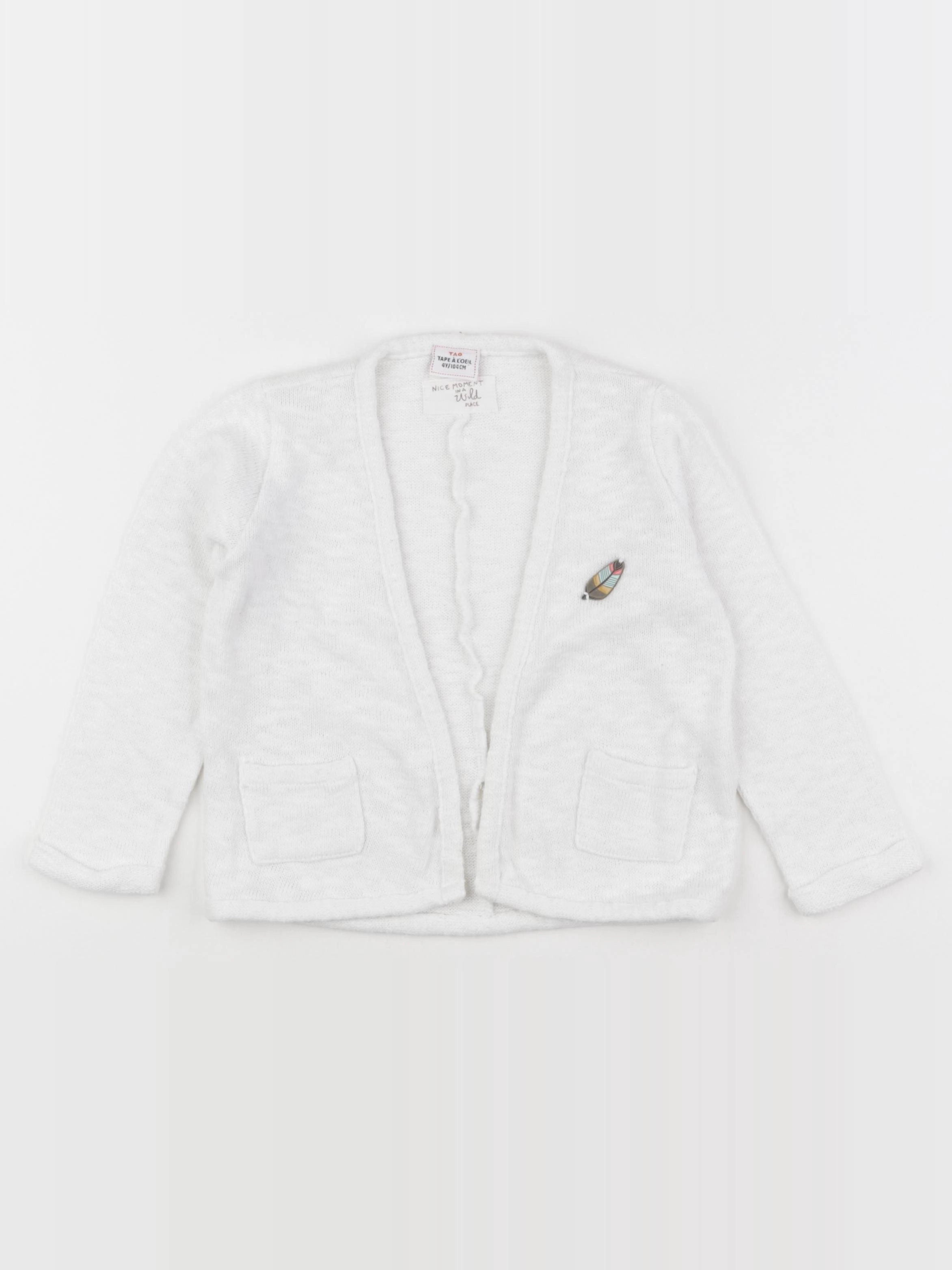 Tape à l'oeil - gilet blanc - 4 ans