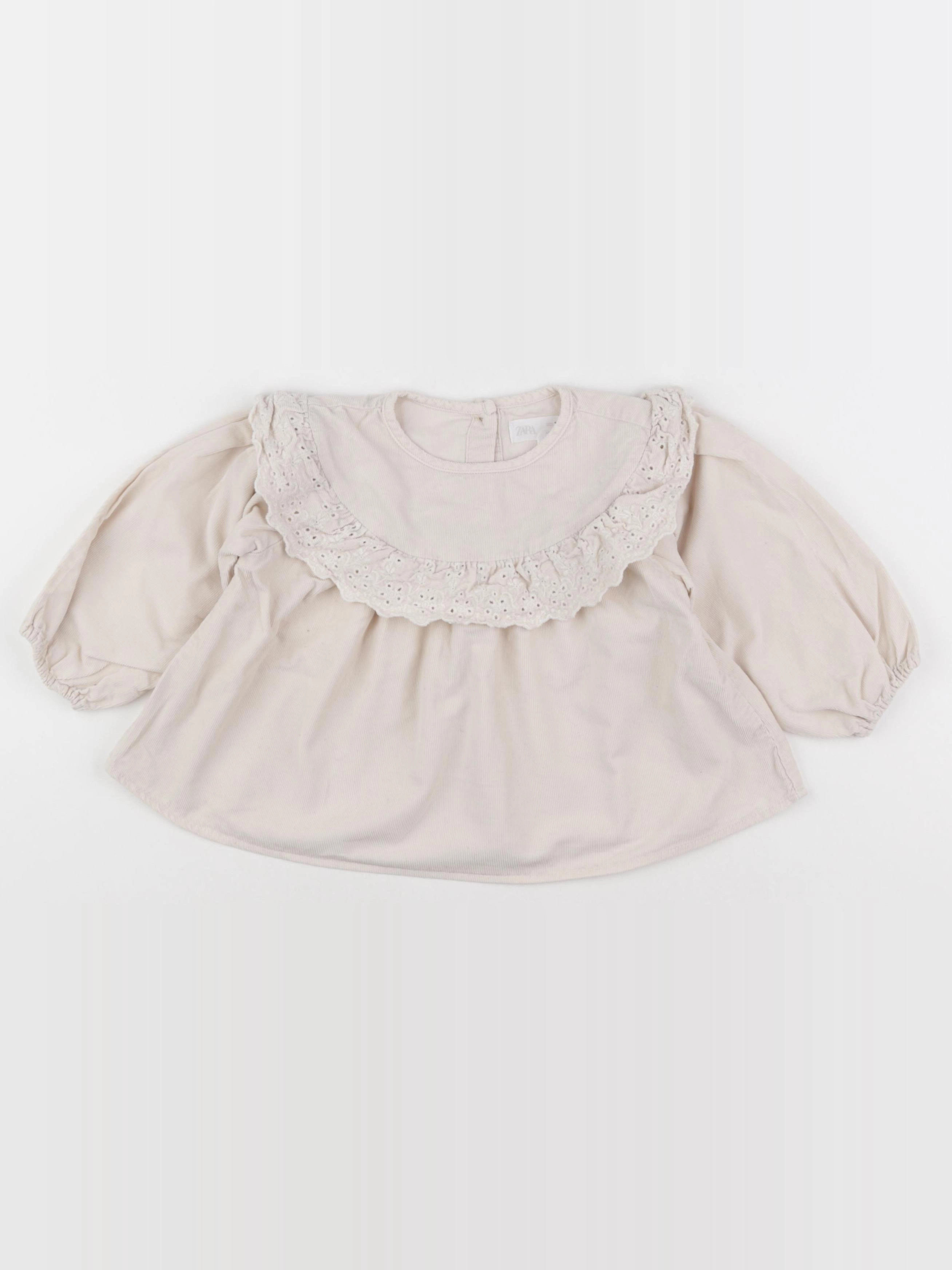 Zara - blouse beige - 12/18 mois