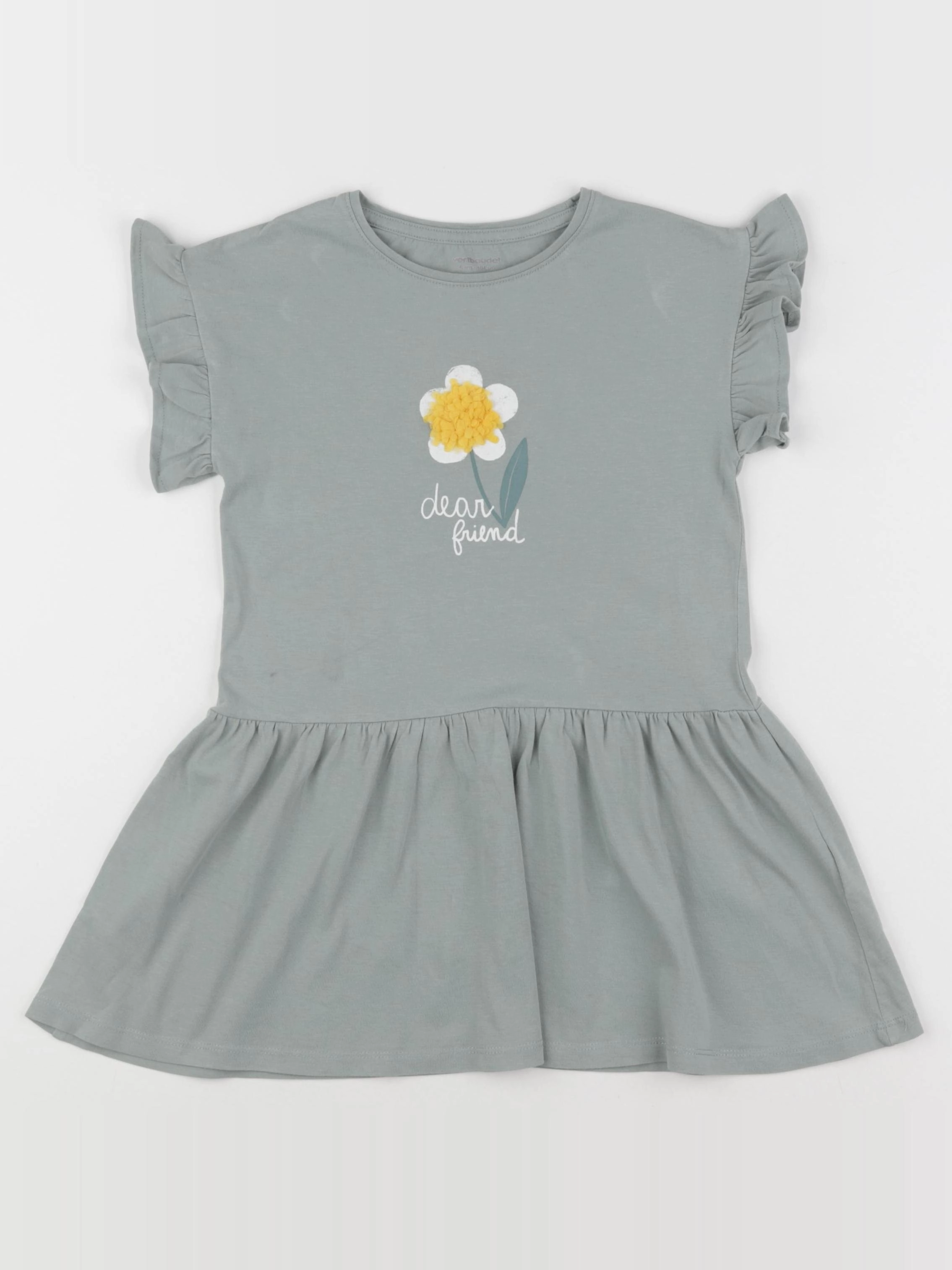 Vertbaudet - robe vert - 4 ans