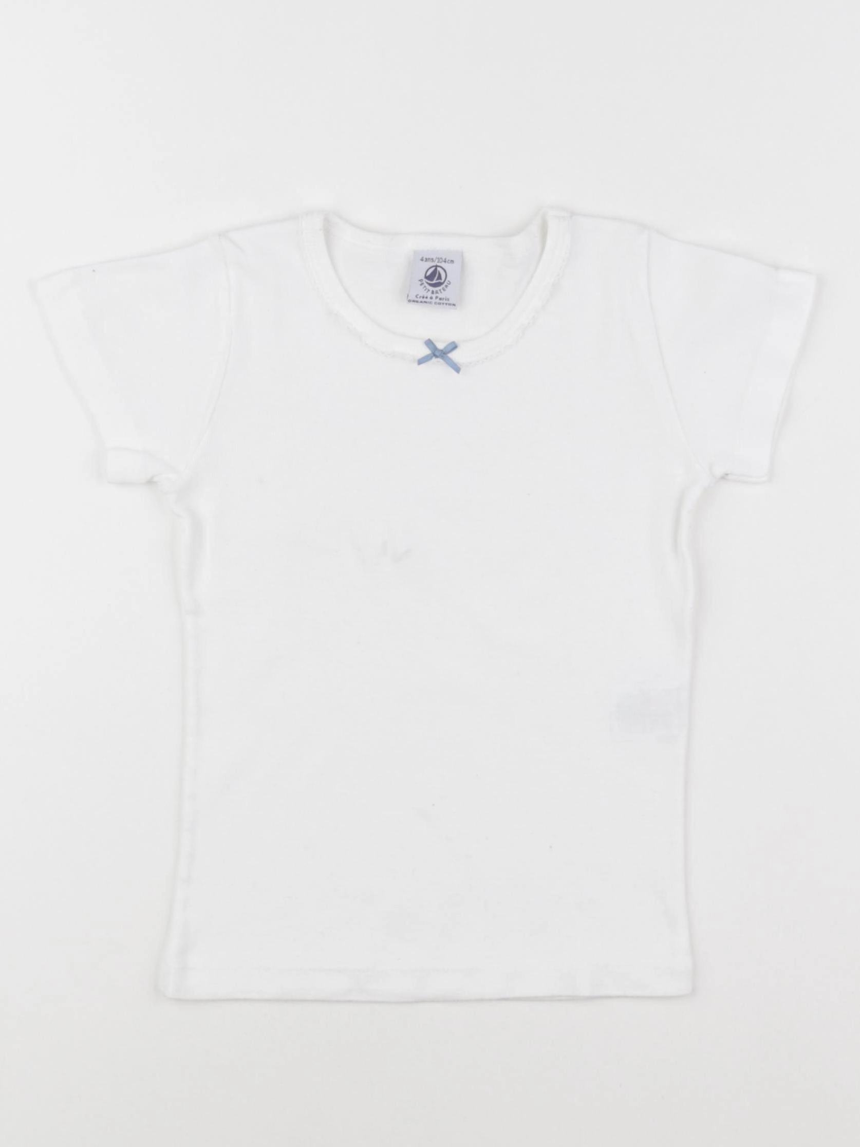 Petit Bateau - maillot de corps blanc - 4 ans