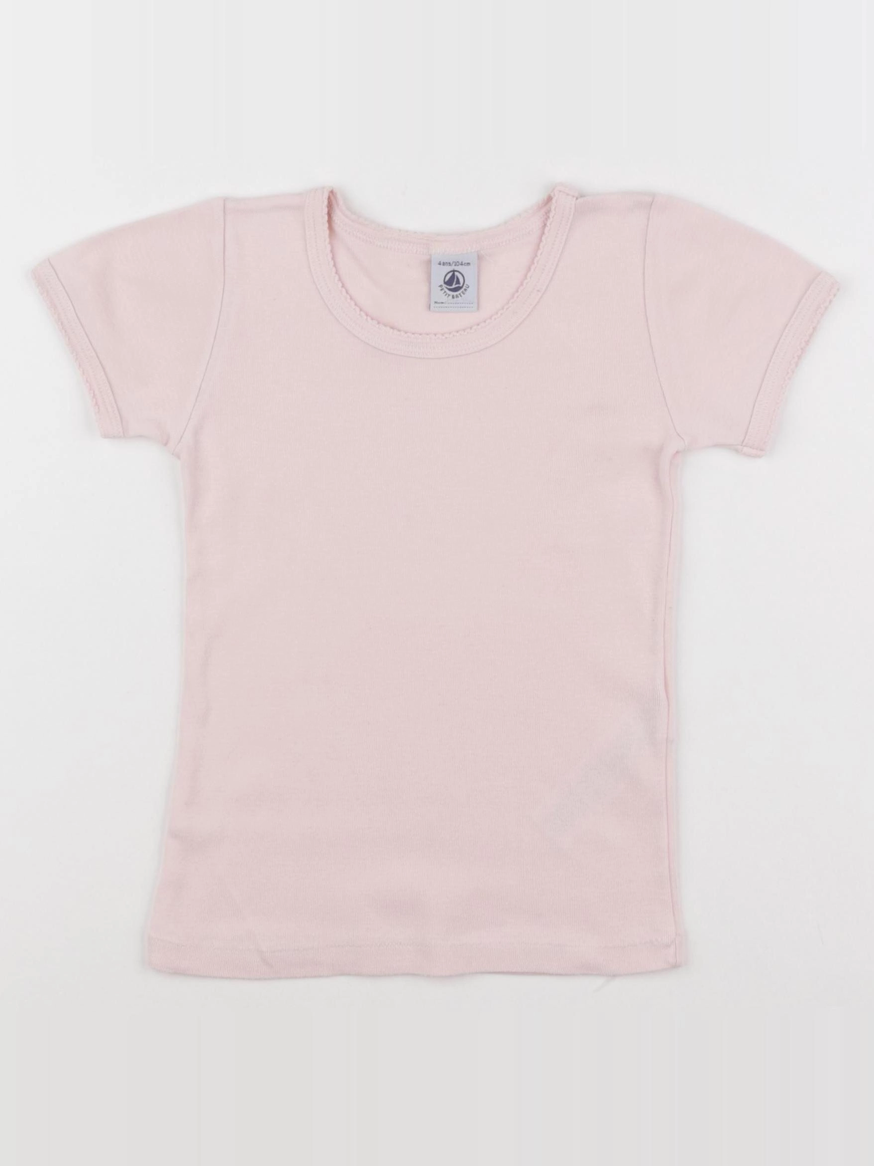 Petit Bateau - maillot de corps rose - 4 ans