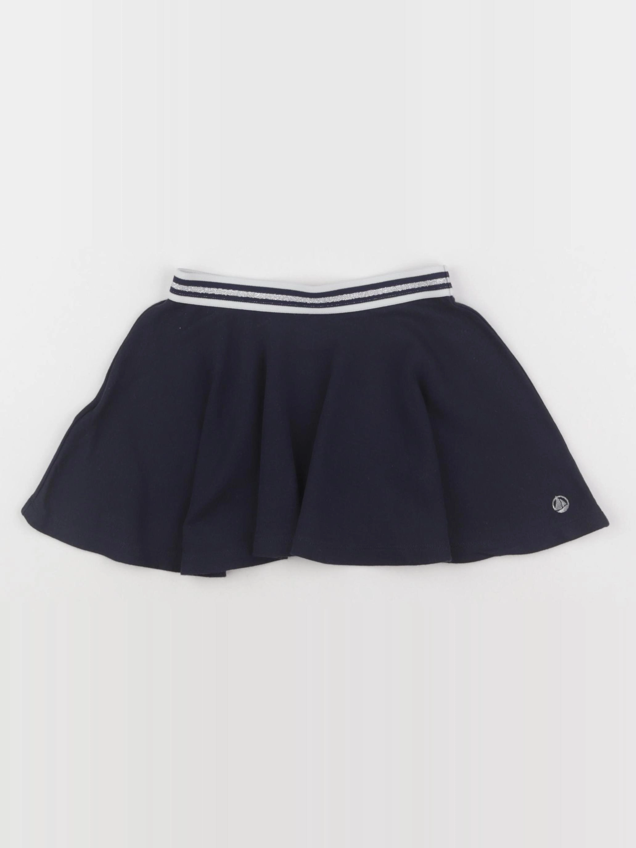 Petit Bateau - jupe argent, bleu - 4 ans