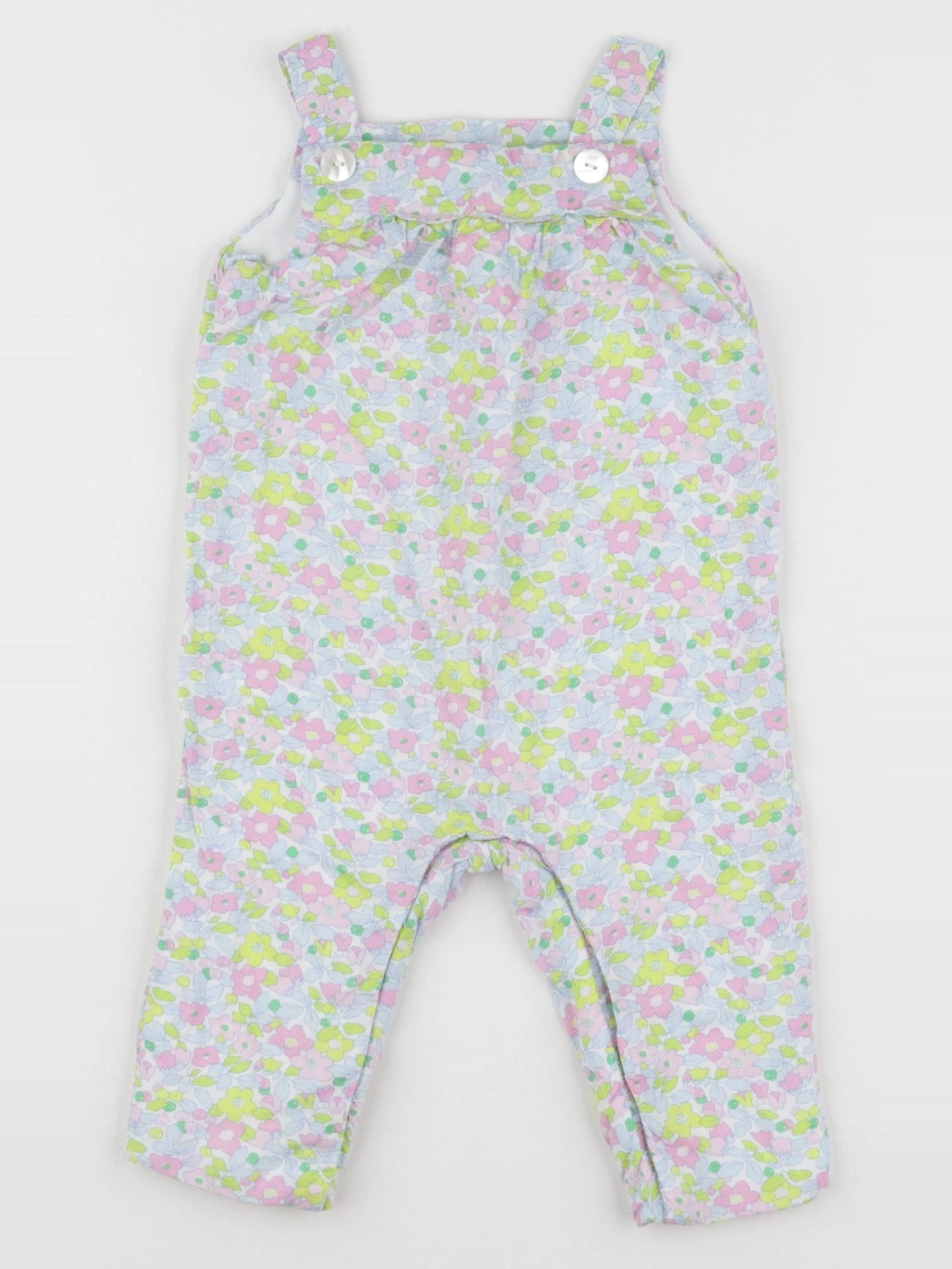Jacadi - salopette liberty multicolore - 6 mois