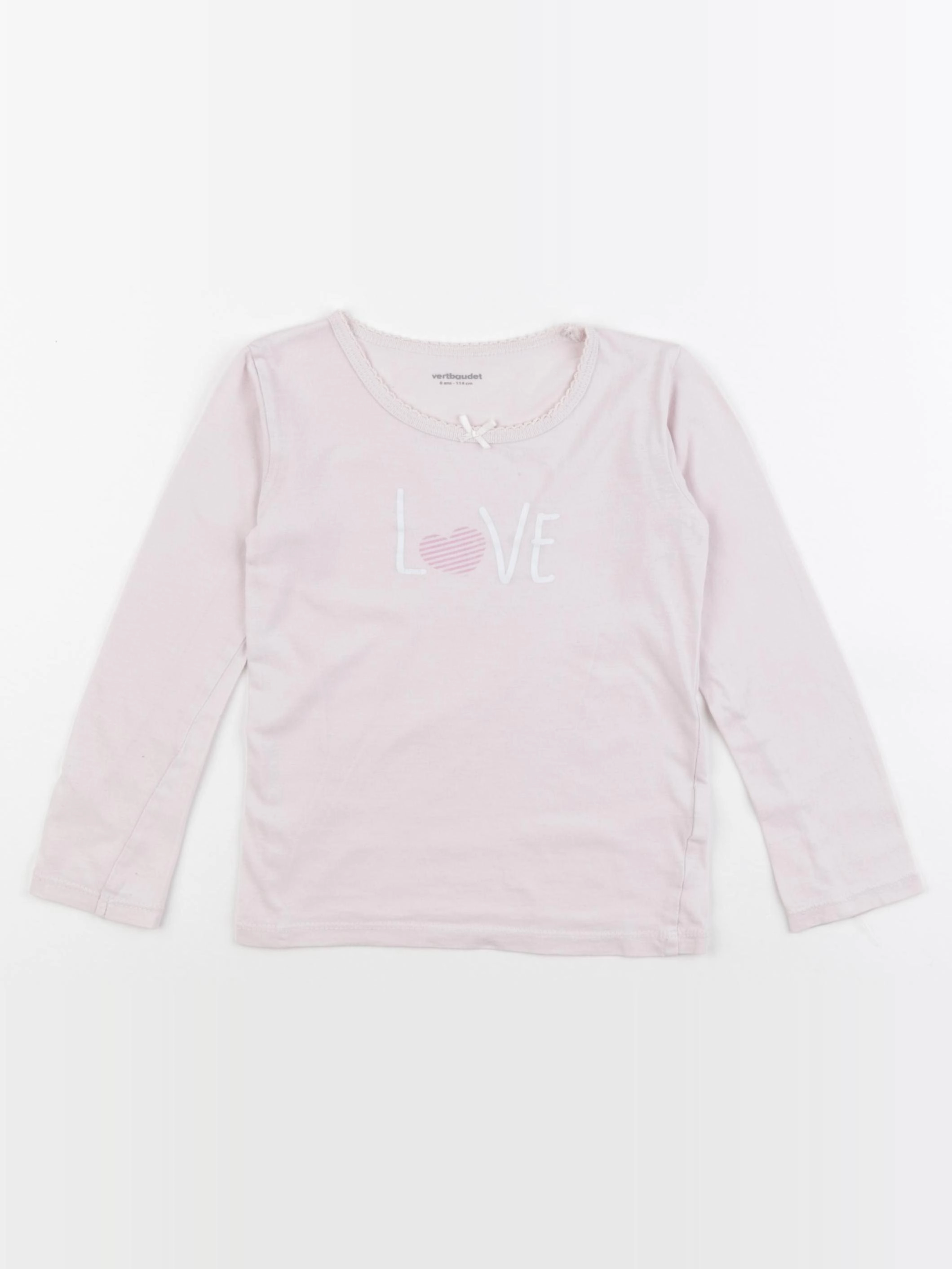 Vertbaudet - maillot de corps rose - 6 ans